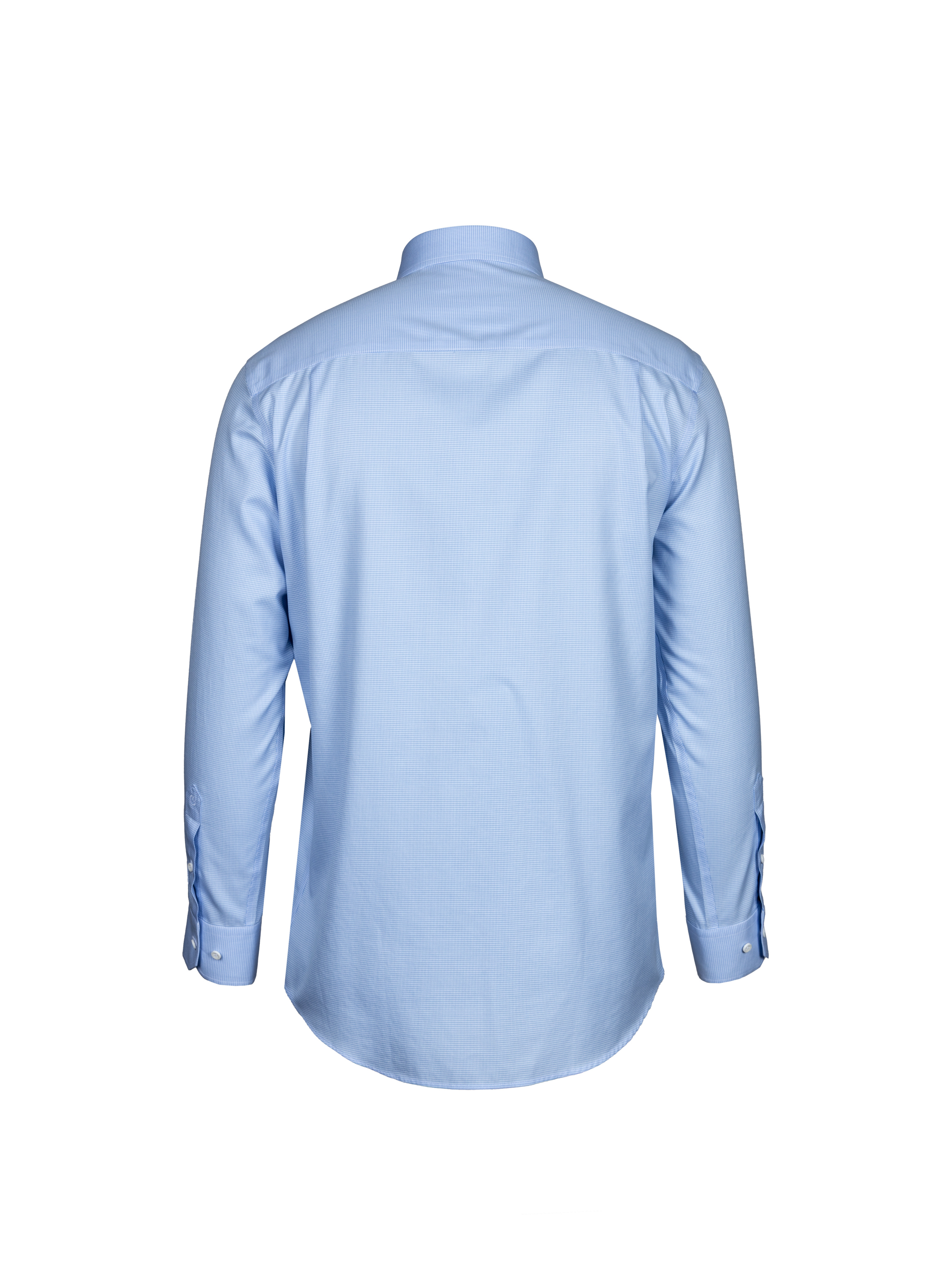 Goldlion Business Regular Fit 3D Wrinkle Free Long-Sleeved Shirt (Blue Pattern)