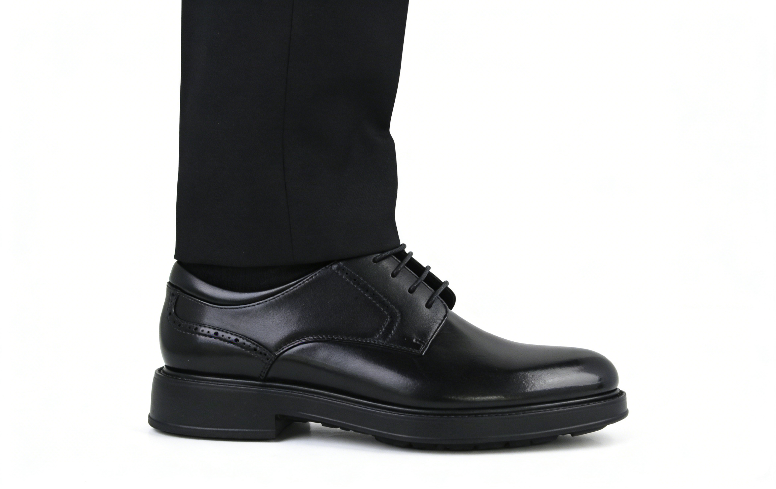 EPR Light Sole + Massage Insole Cowhide Business Men's Leather Shoes