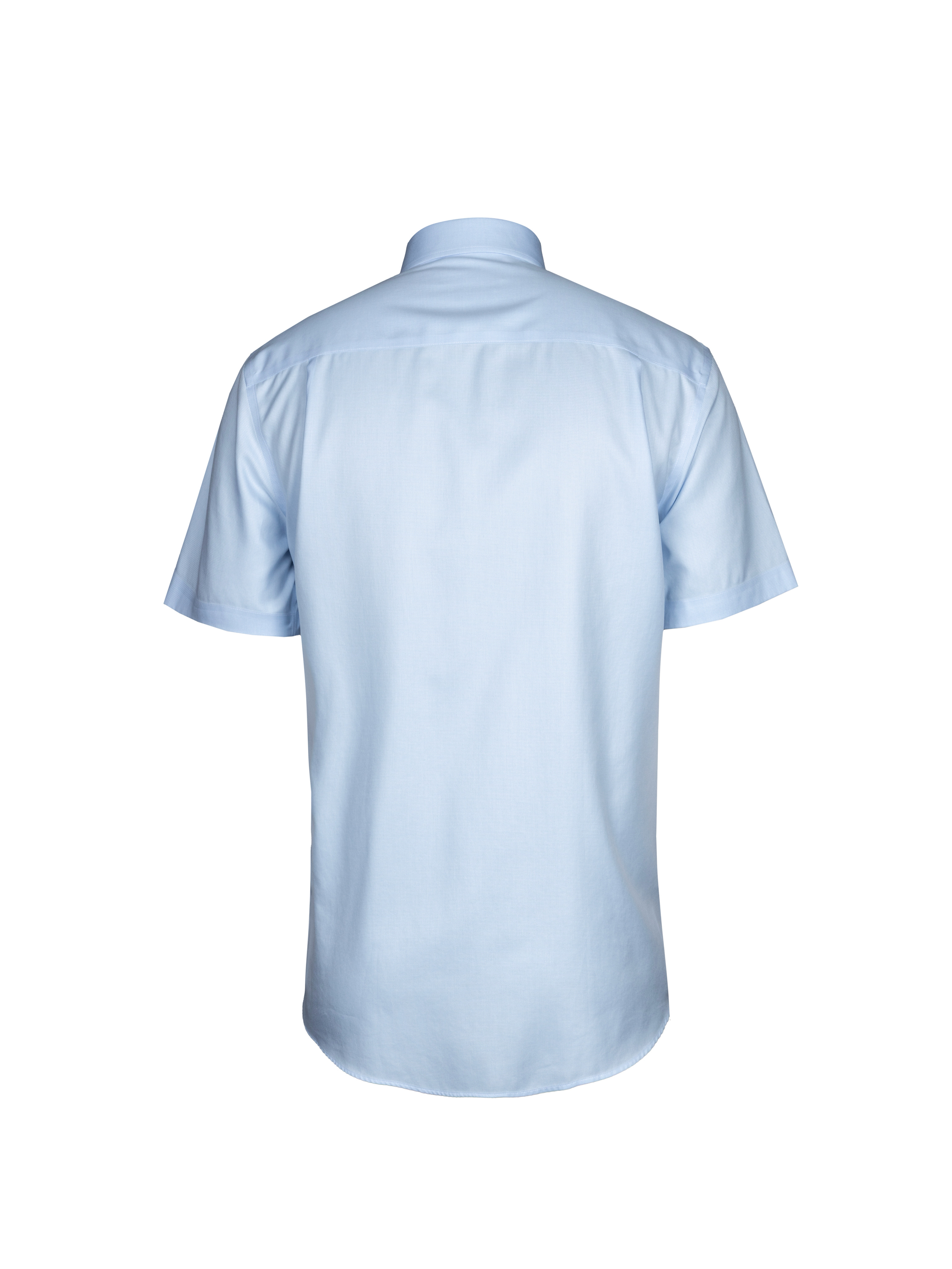 Goldlion Business Regular Fit 3D Silk+ Wrinkle Free Short-Sleeved Shirt (Blue)