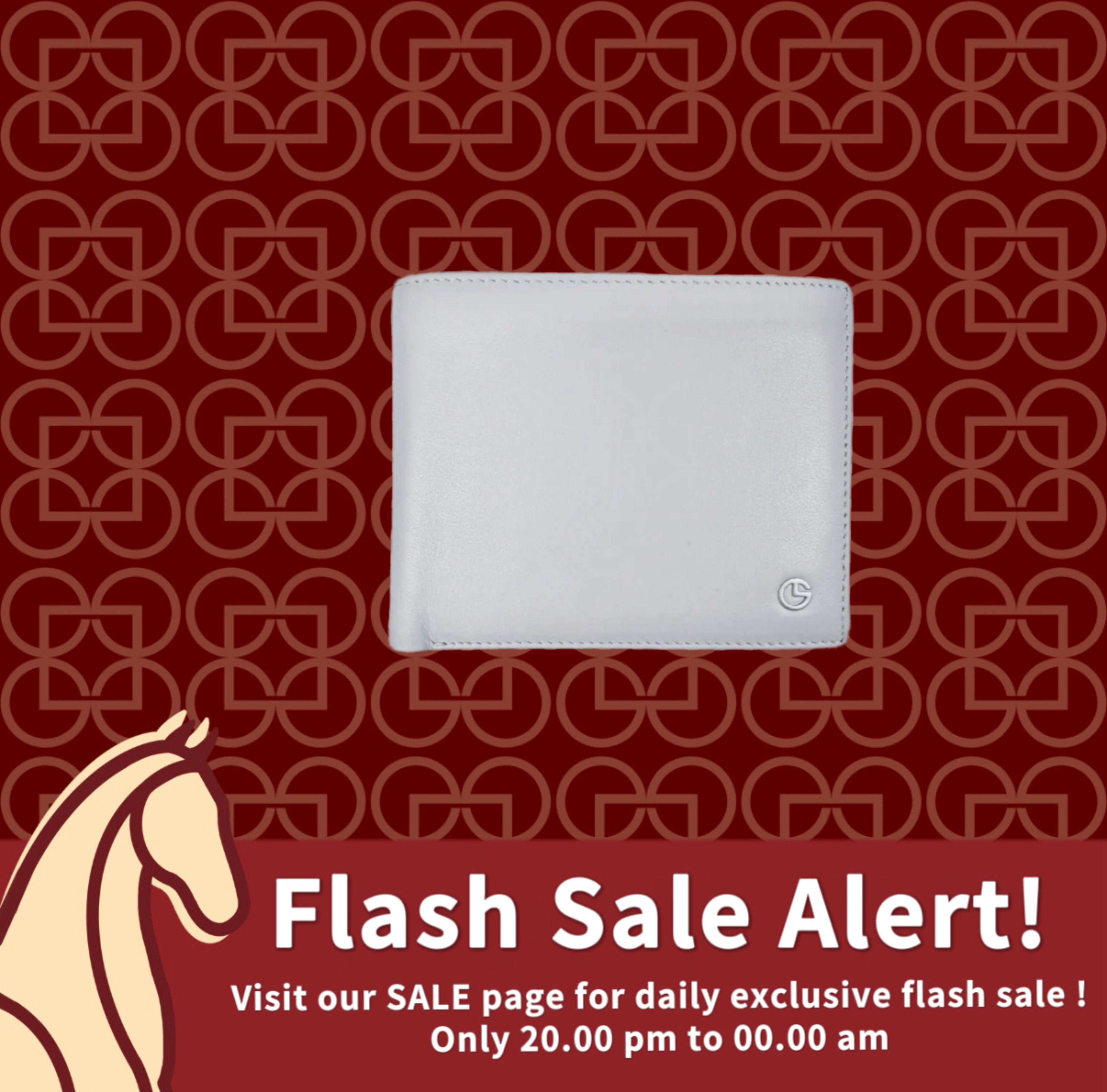 Goldlion Genuine Leather Wallet (8 Cards Slot, Grey Colour) 