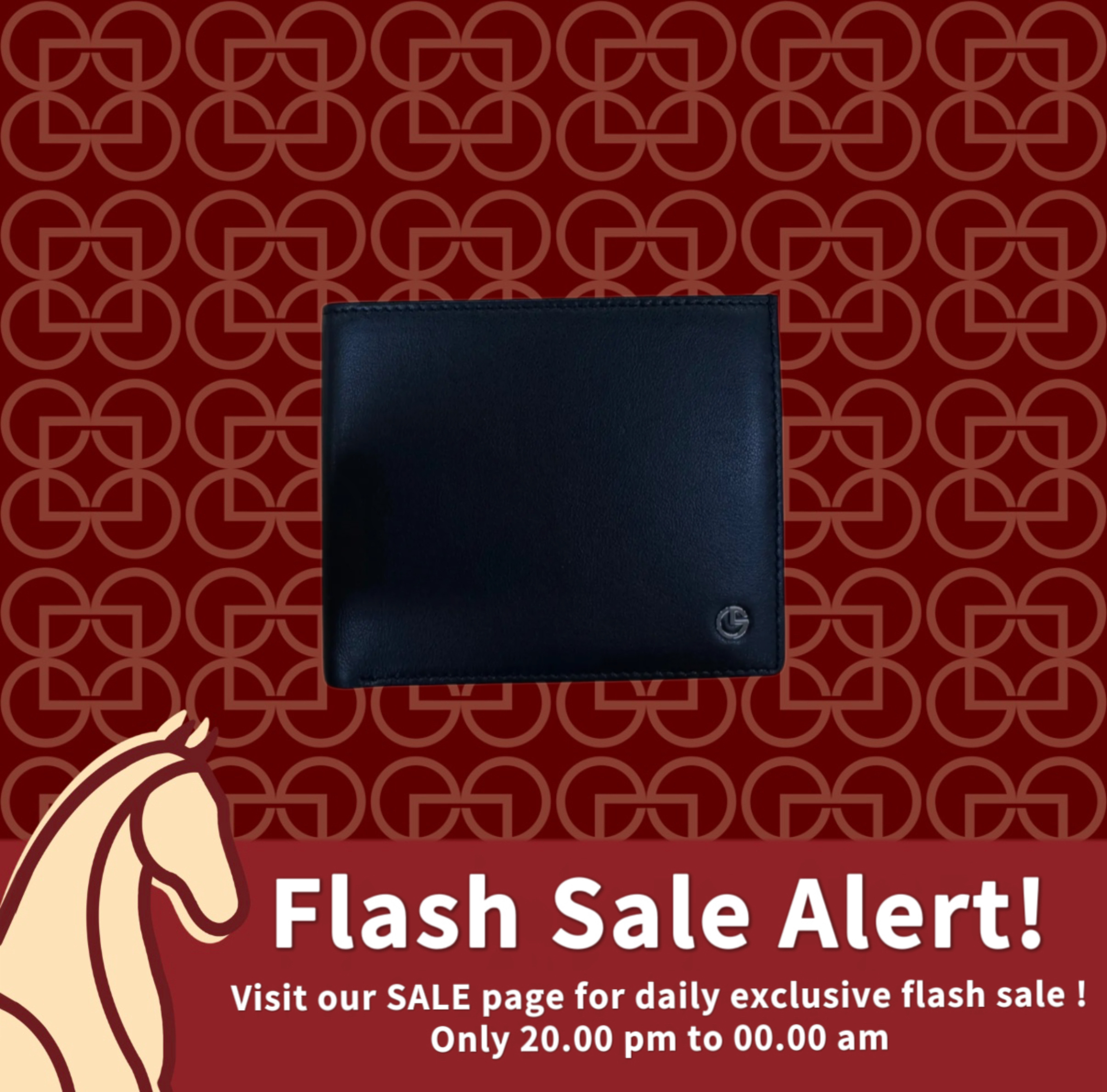 Goldlion Genuine Leather Tri-Notes Wallet (15 Card Slots)