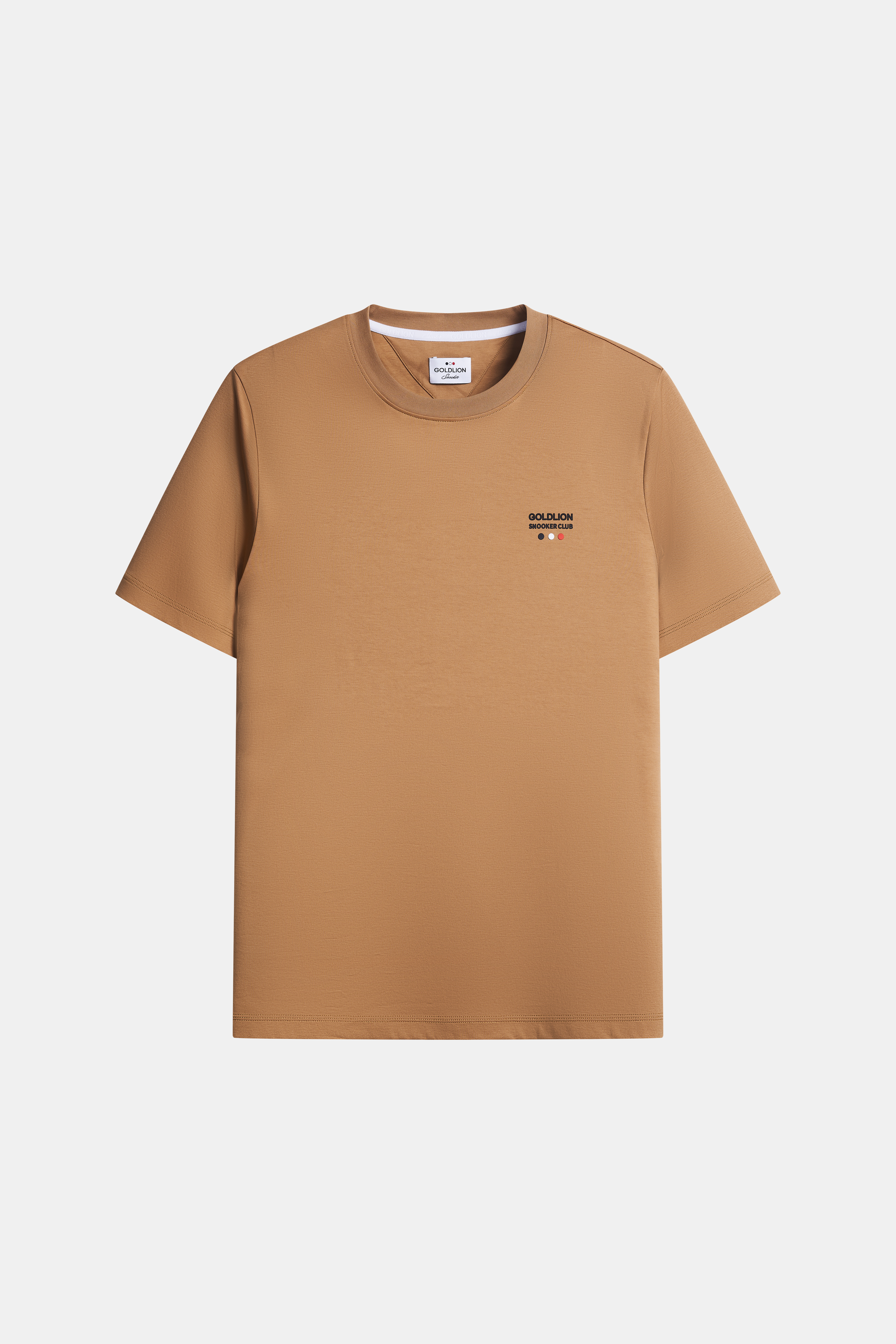 [Billiards Sports Series] Goldlion Men's Short-sleeve T-shirt Anti-stain Anti-wrinkle and Water-resistant Shirt Khaki