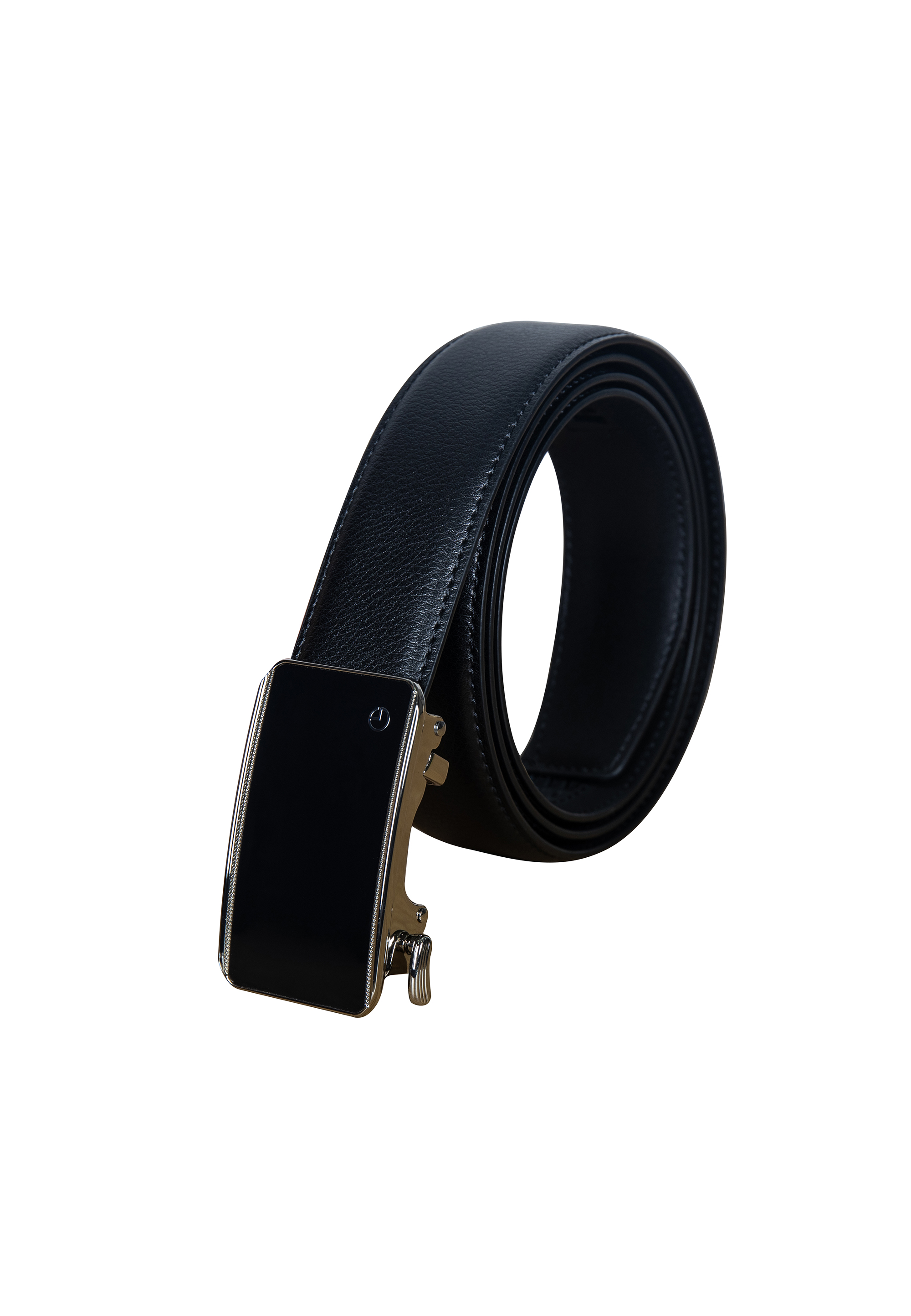 Goldlion Men Leather Auto Lock Buckle Belt - Black