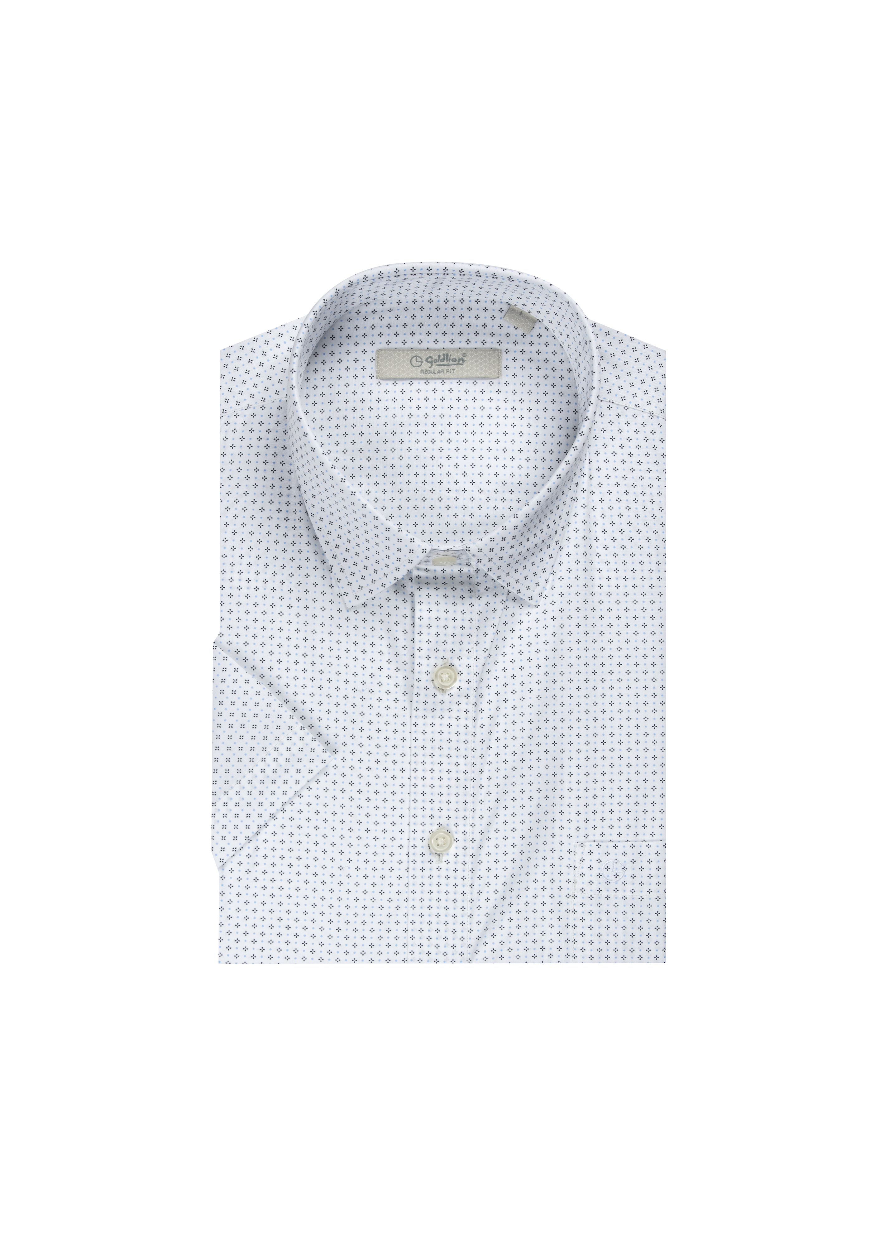 [Online Exclusive] Goldlion Smart Casual Regular Fit Cotton Short-Sleeved Shirt