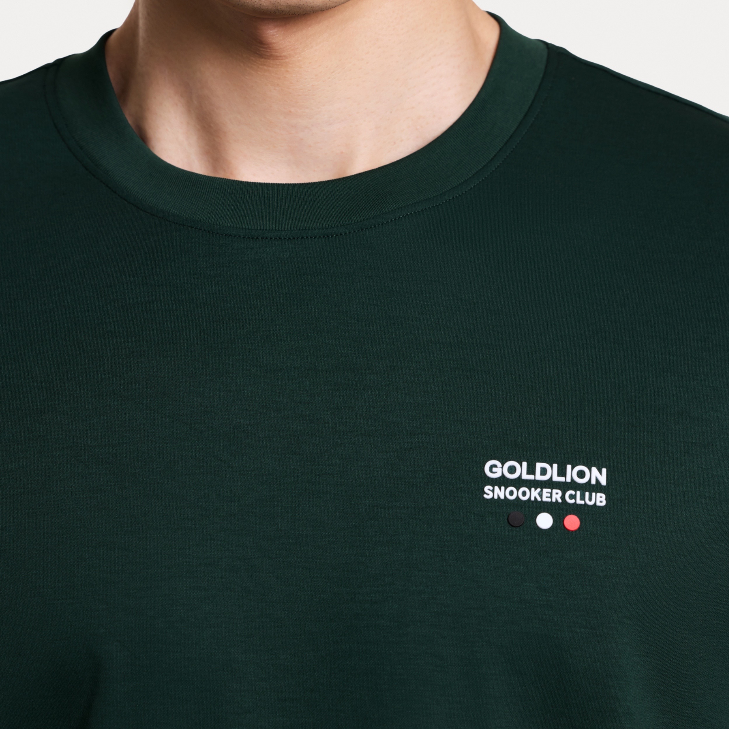 [Billiards Sports Series] Goldlion Men's Short-sleeve T-shirt Anti-stain Anti-wrinkle and Water-resistant Shirt Green