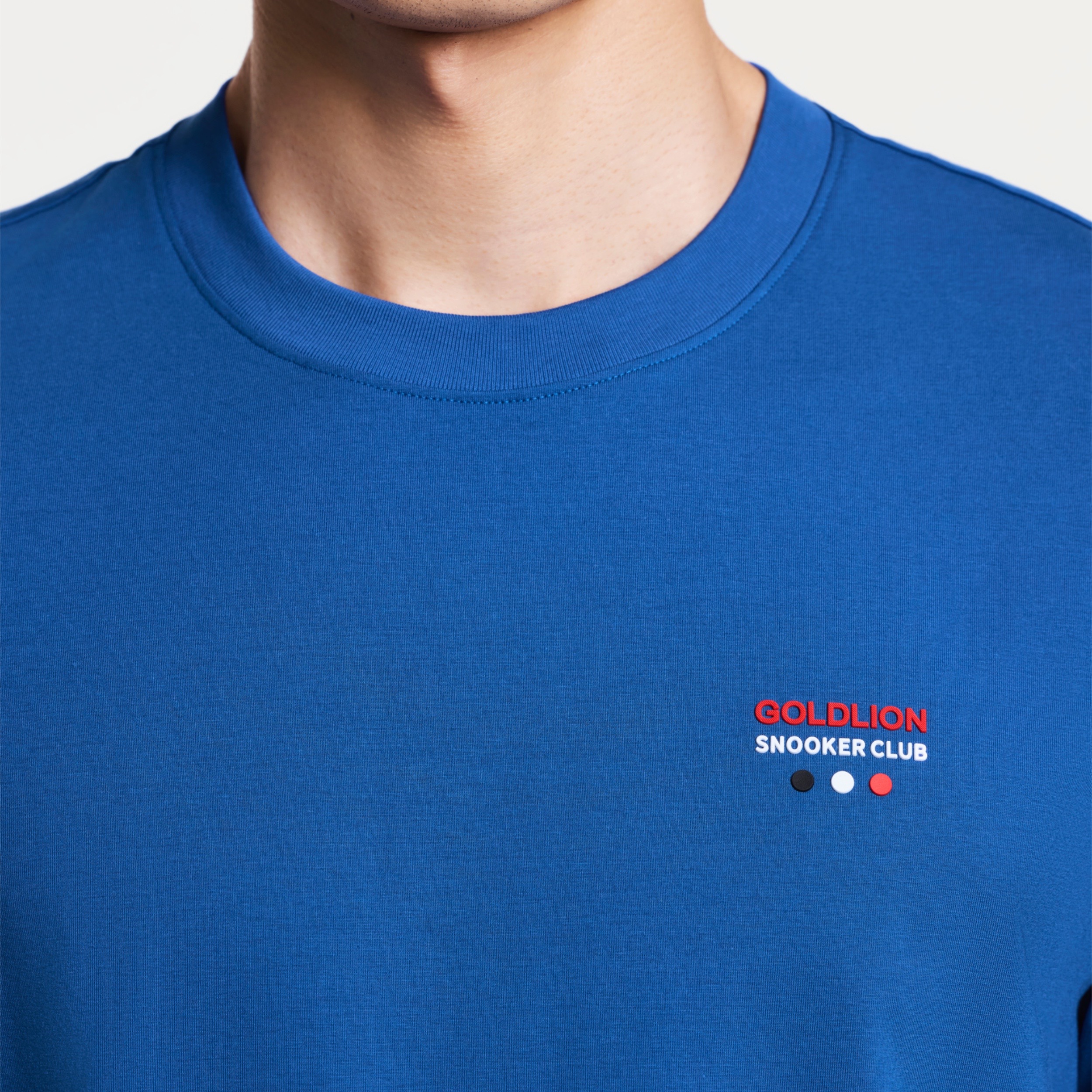 [Billiards Sports Series] Goldlion Men's Short-sleeve T-shirt Anti-stain Anti-wrinkle and Water-resistant Shirt Blue