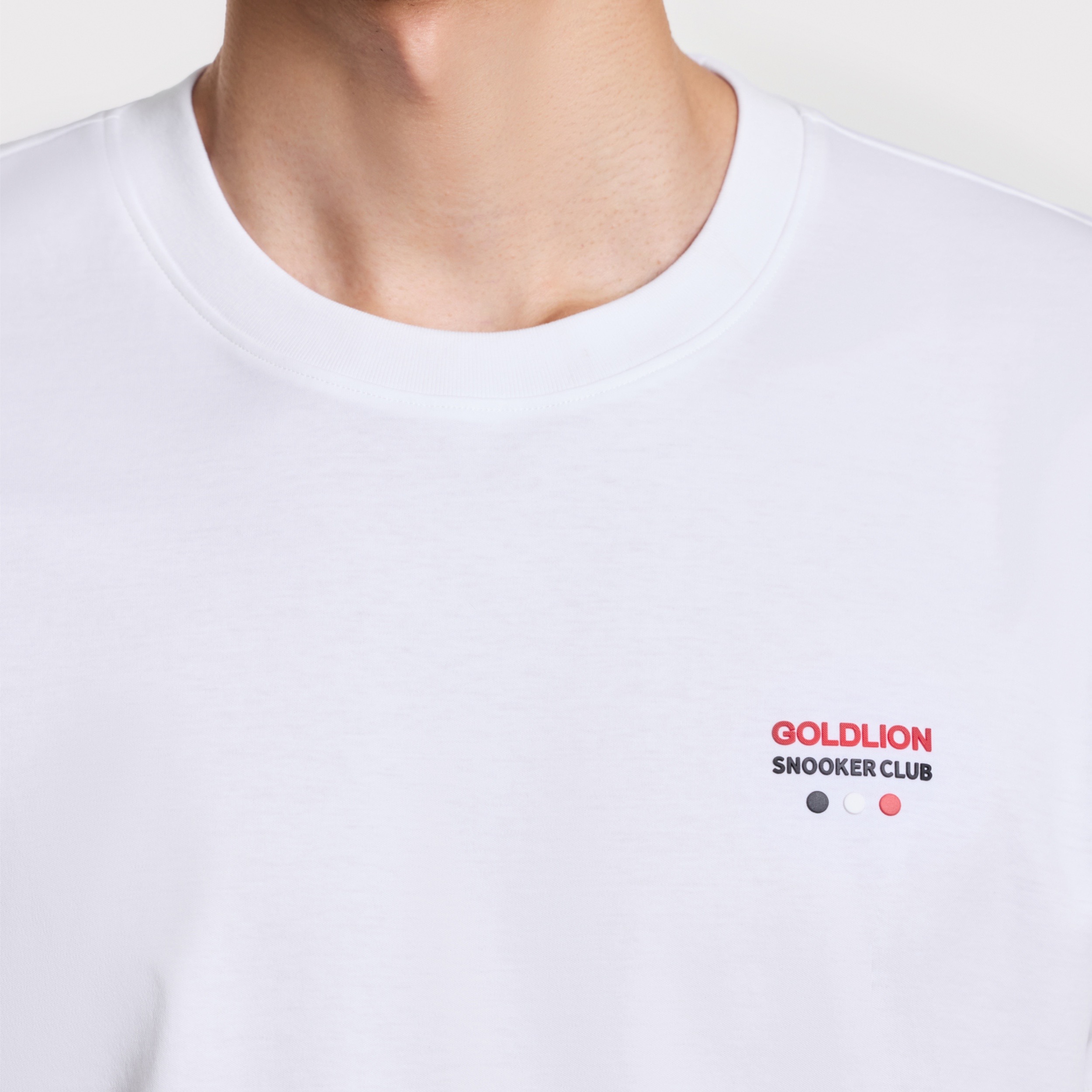 [Billiards Sports Series] Goldlion Men's Short-sleeve T-shirt Anti-stain Anti-wrinkle and Water-resistant Shirt White