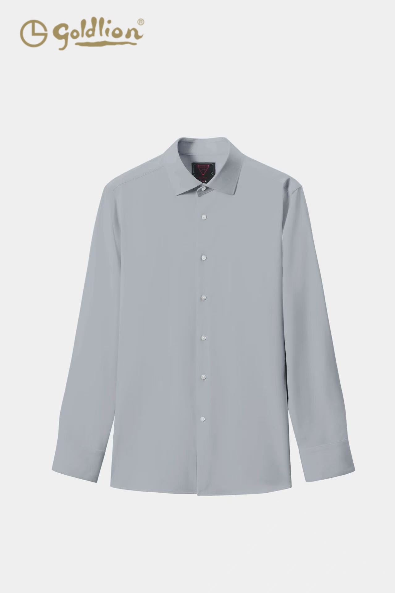[Billiards Sports Series] Goldlion New Style High-Elasticity Cloud-Like Formal Long-Sleeve Men Shirt Grey