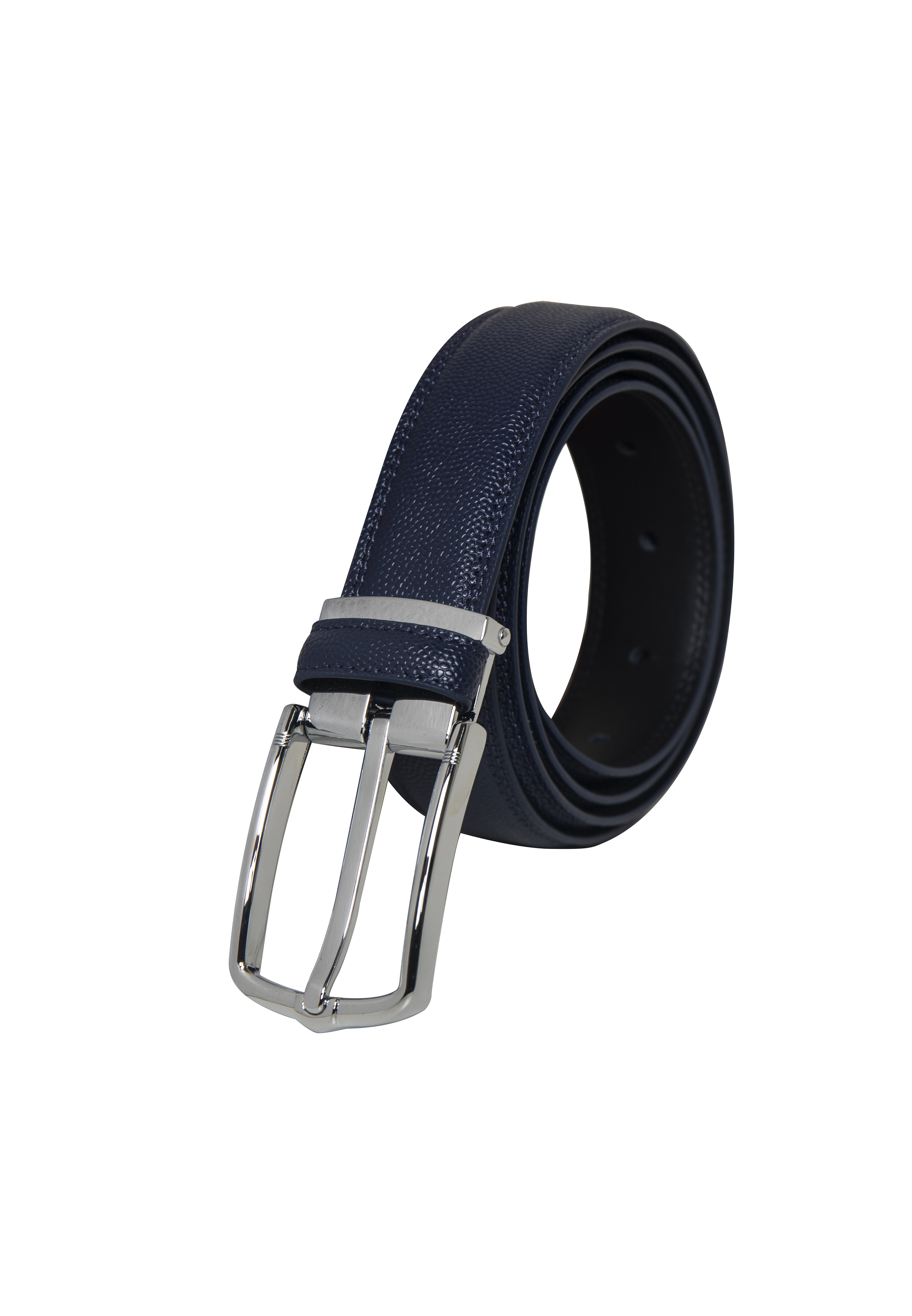 Goldlion Genuine Leather Pin Belt (Navy)