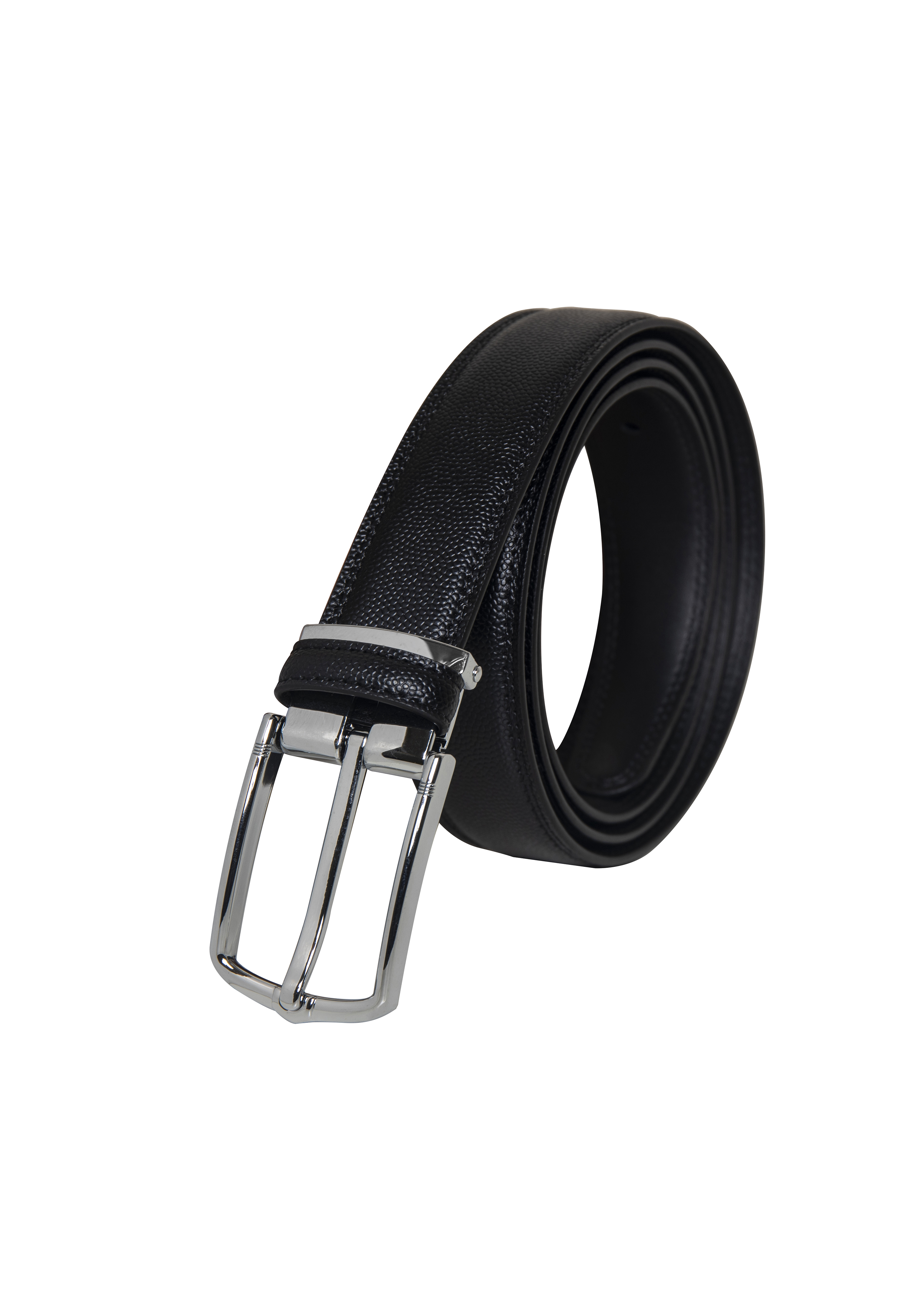 Goldlion Genuine Leather Pin Belt (Black)