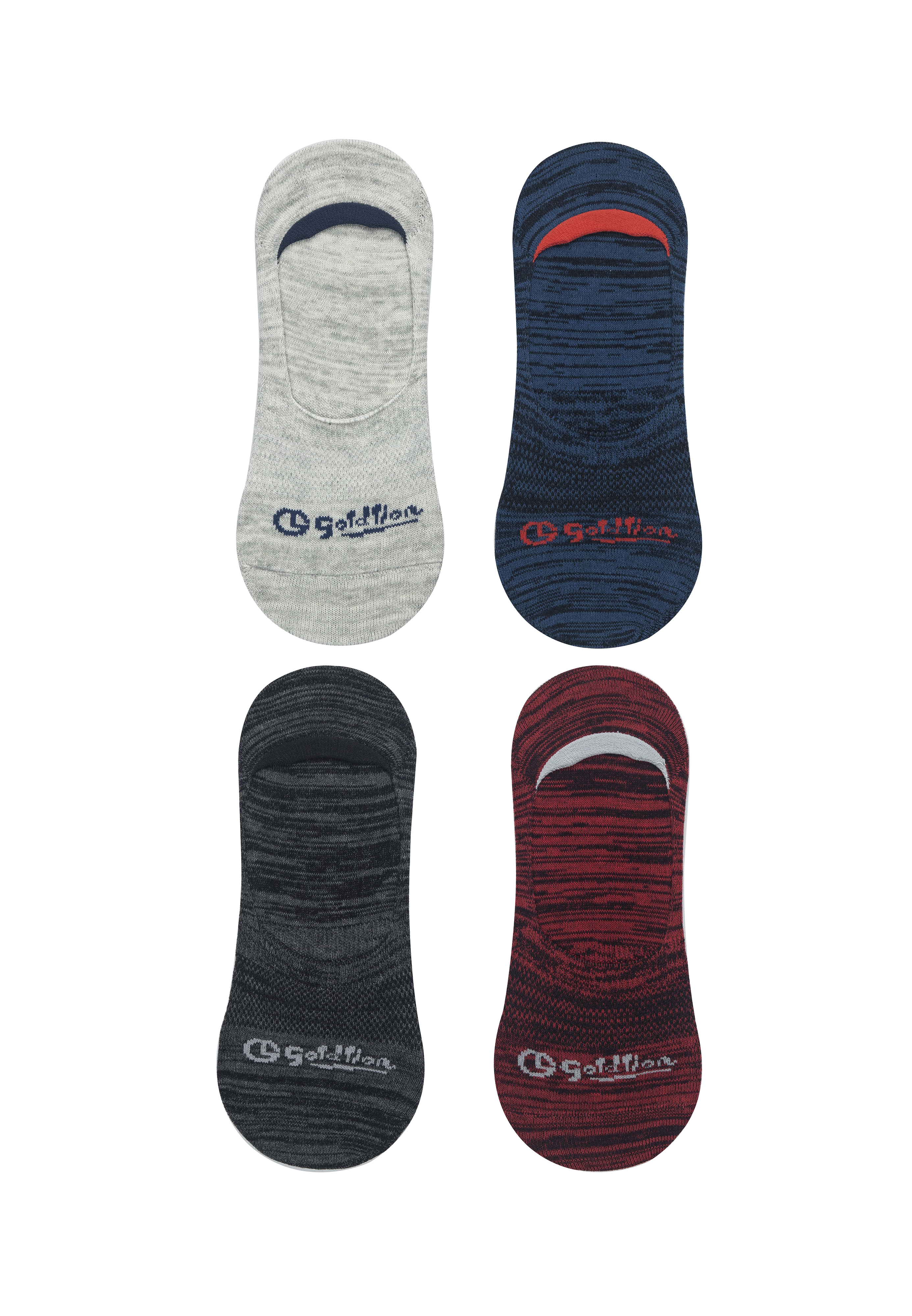Goldlion Cotton Spandex Casual Socks (4-piece pack)