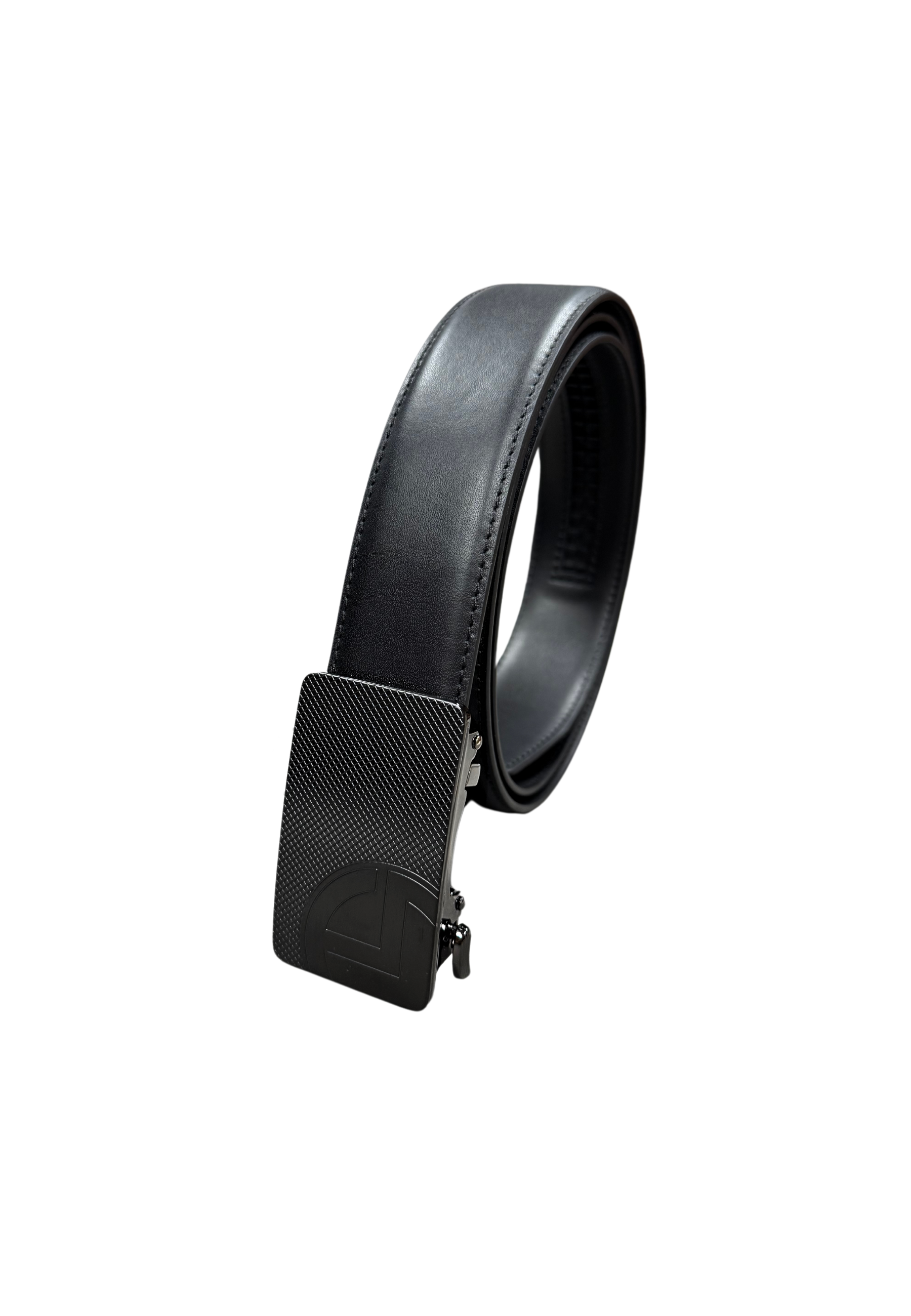 Goldlion Genuine Italian Leather Auto Lock Buckle Belt (Black)