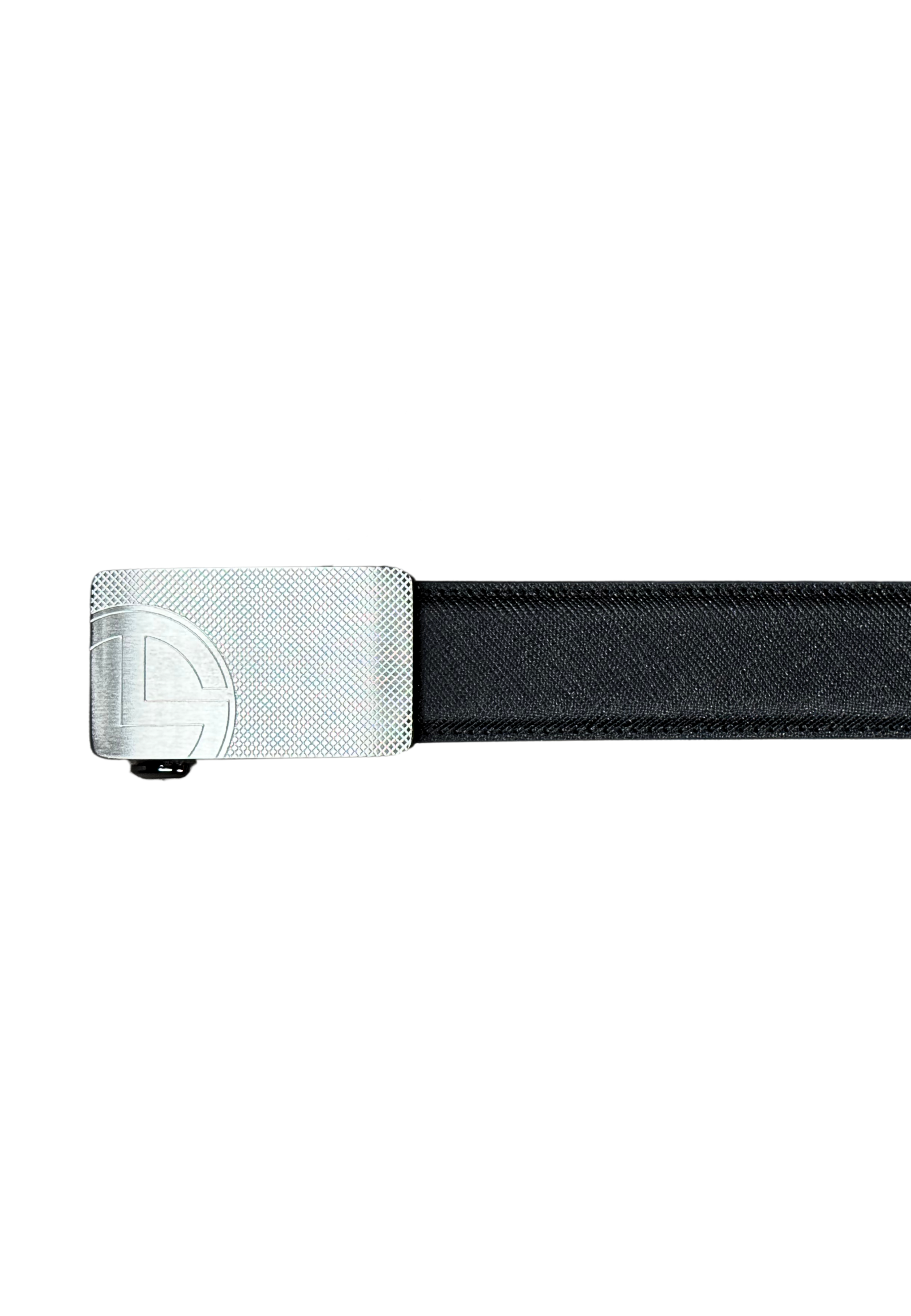 Goldlion Genuine Italian Leather Auto Lock Buckle Belt (Silver)