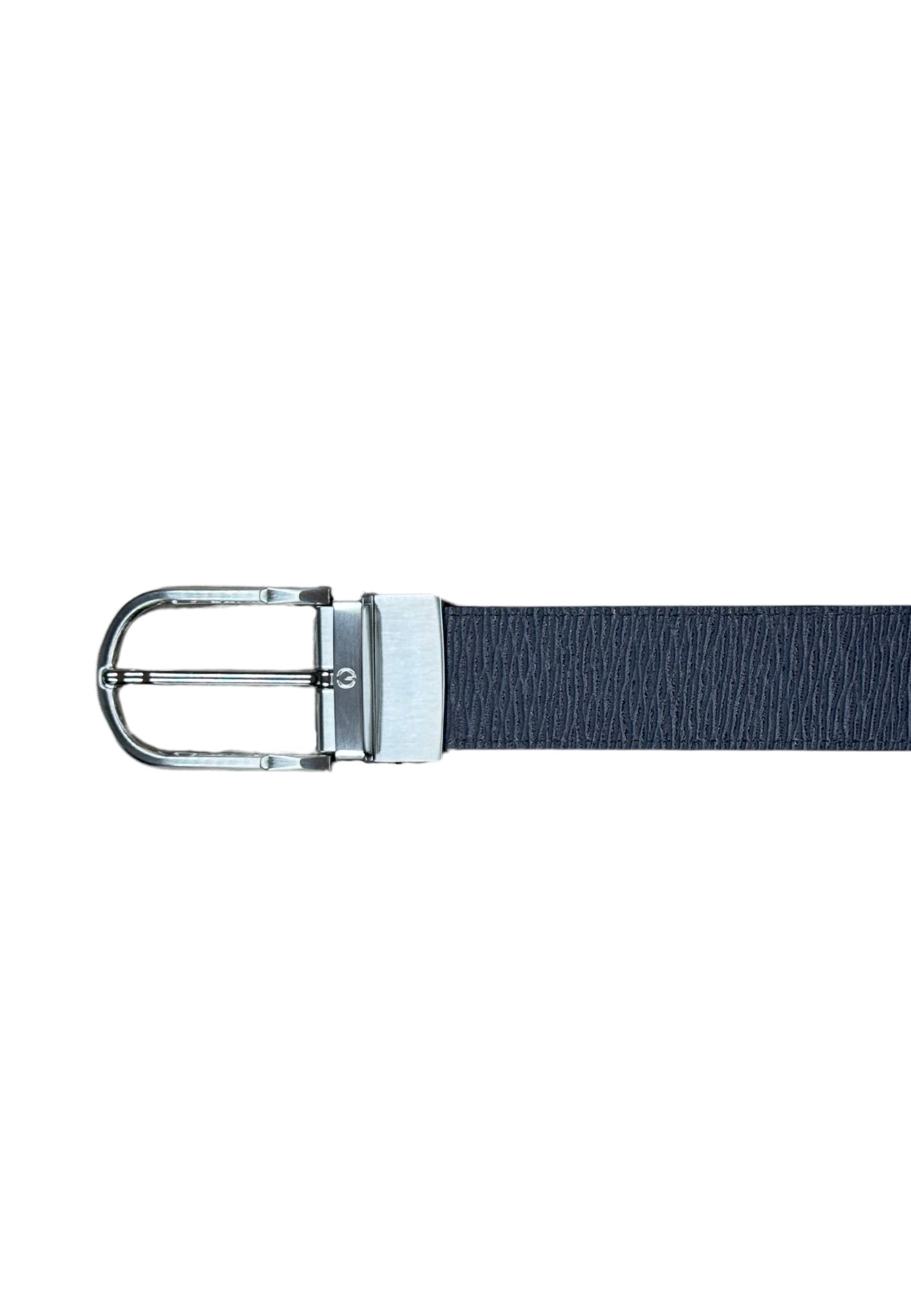 Goldlion Reversible Genuine Leather Pin Belt (Blue/Black)