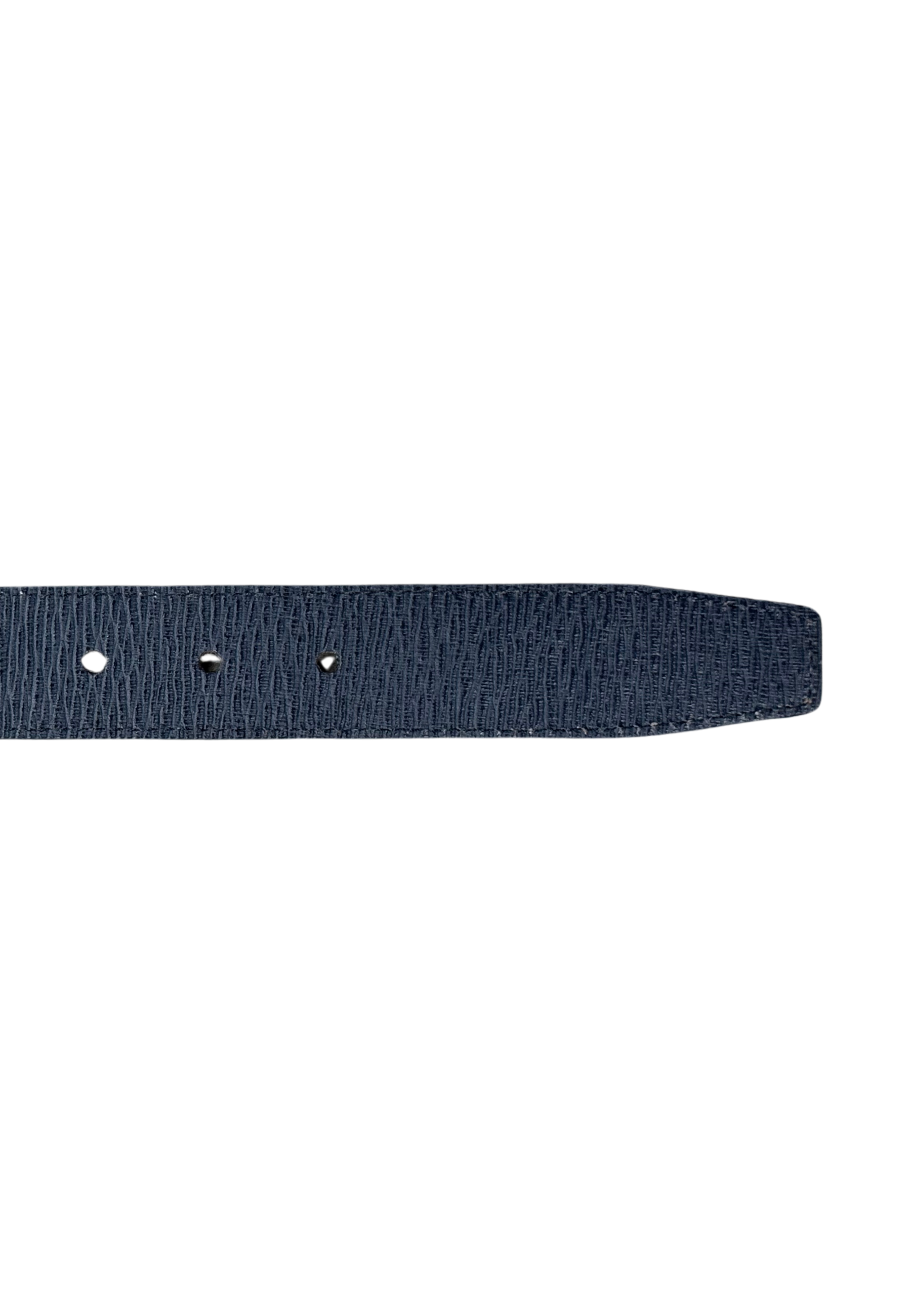 Goldlion Reversible Genuine Leather Pin Belt (Blue/Black)