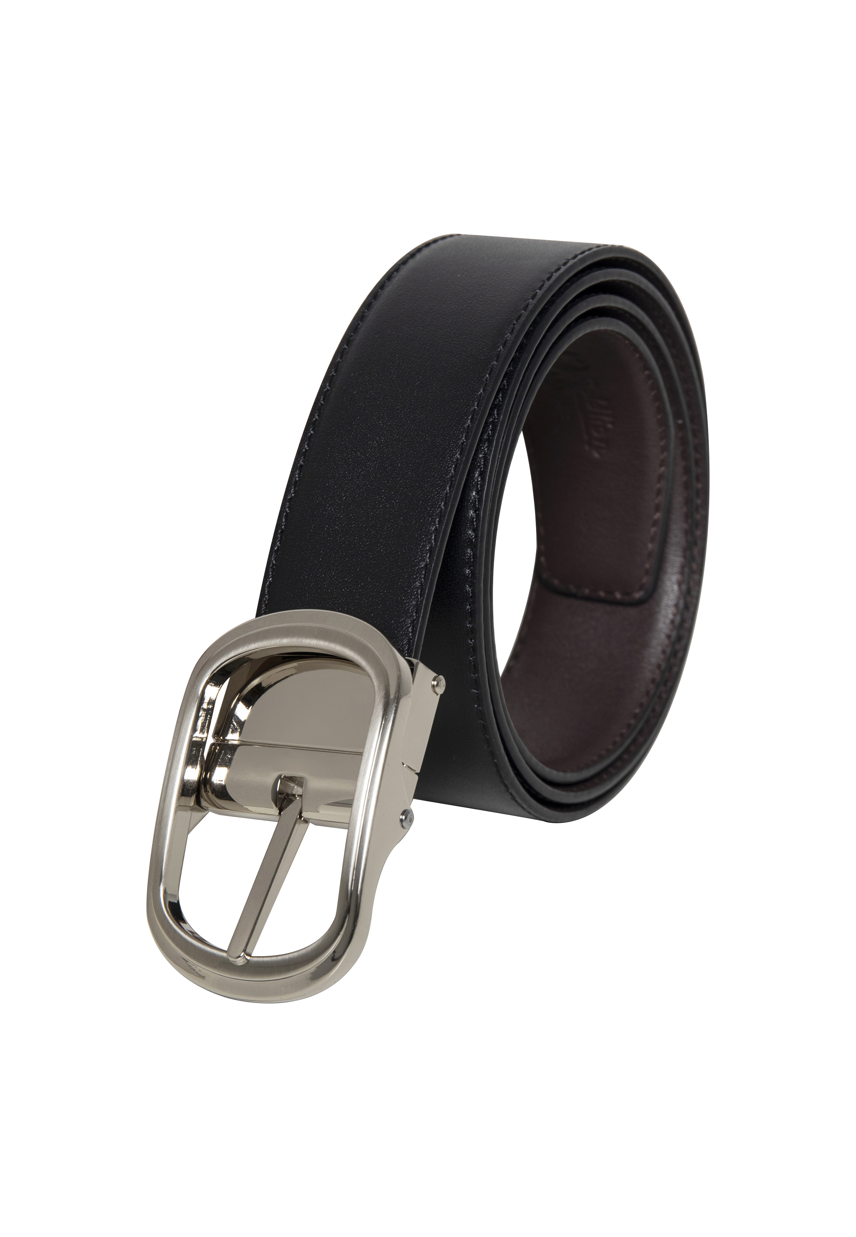 Goldlion Men Genuine Leather Pin Belt - Black