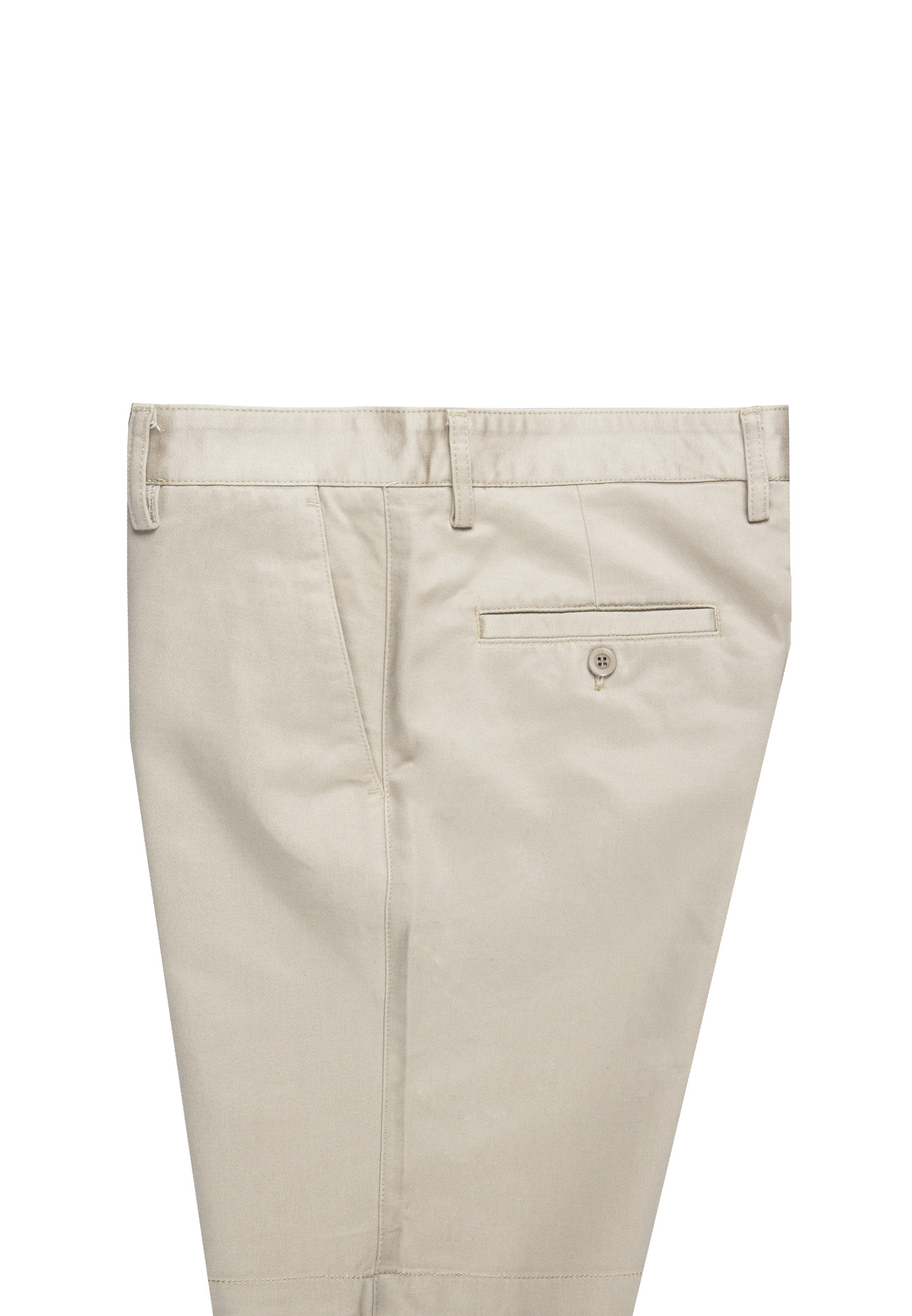Goldlion Cotton Spandex Trim Fit Bermuda Shorts (Cream)
