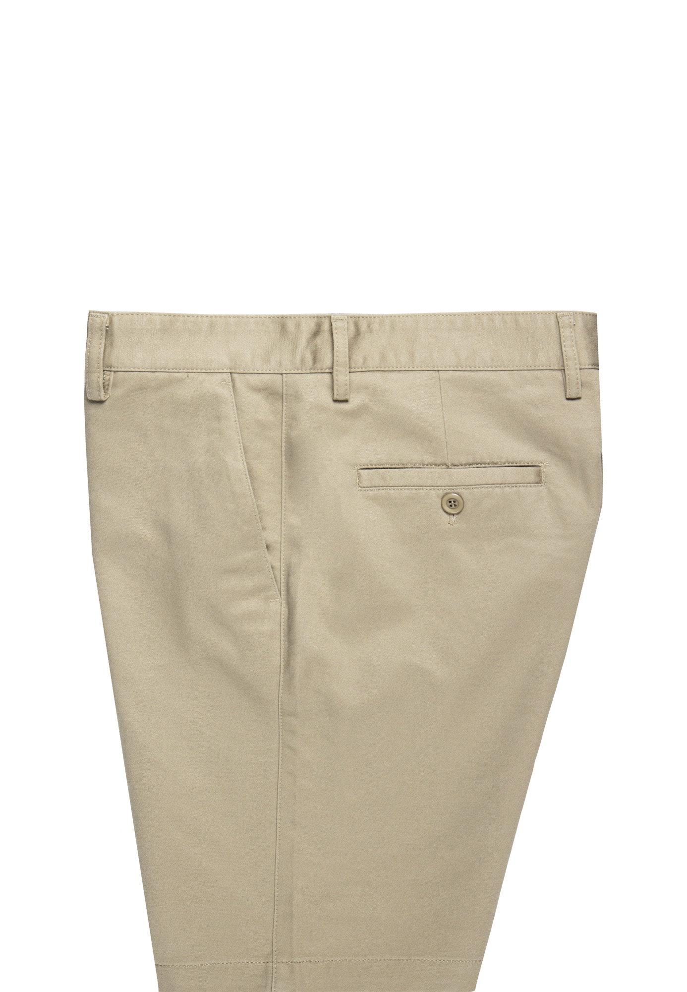 Goldlion Cotton Spandex Trim Fit Bermuda Shorts (Beige)