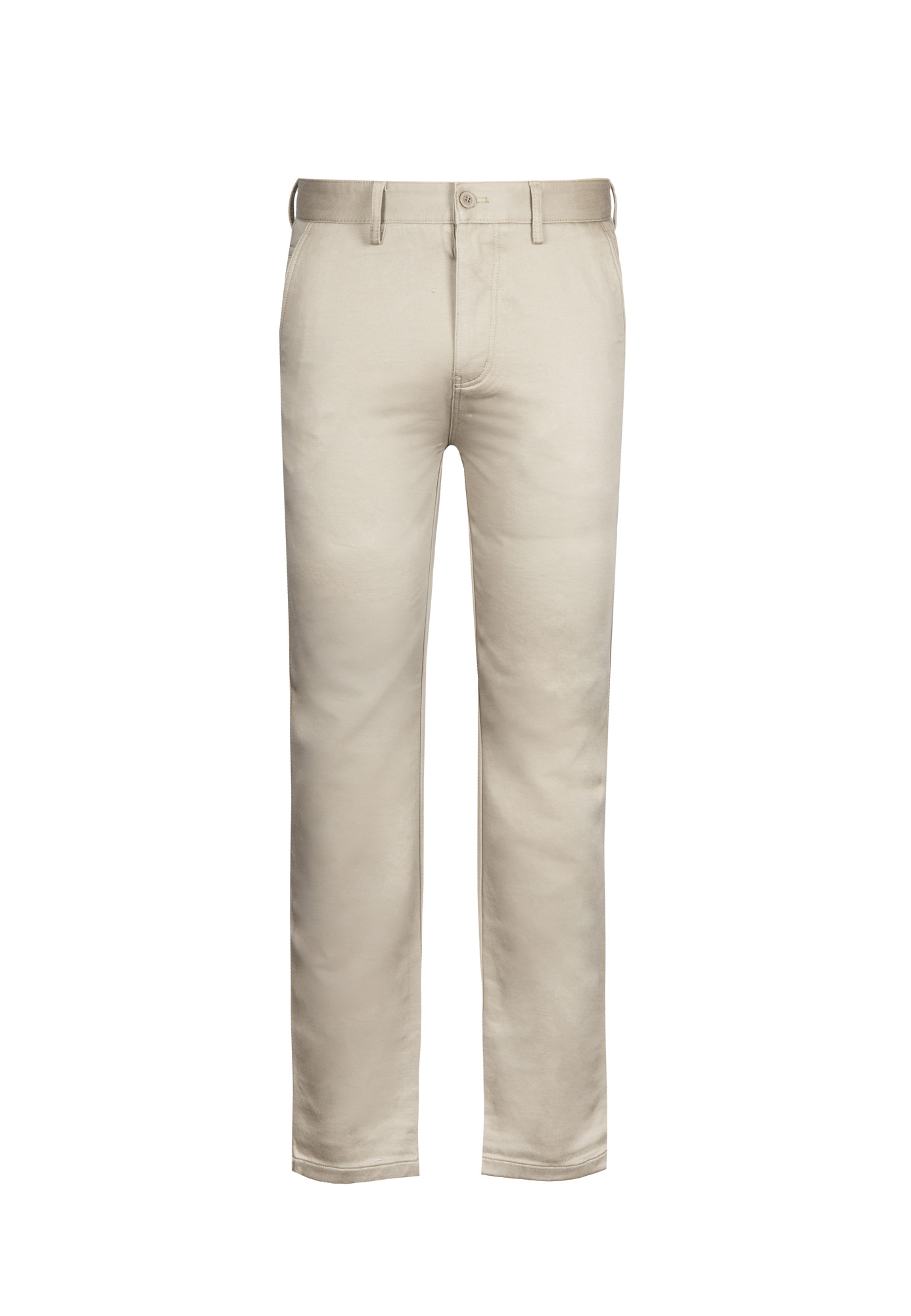 Goldlion Cotton Spandex Trim Fit Casual Pants (Beige)