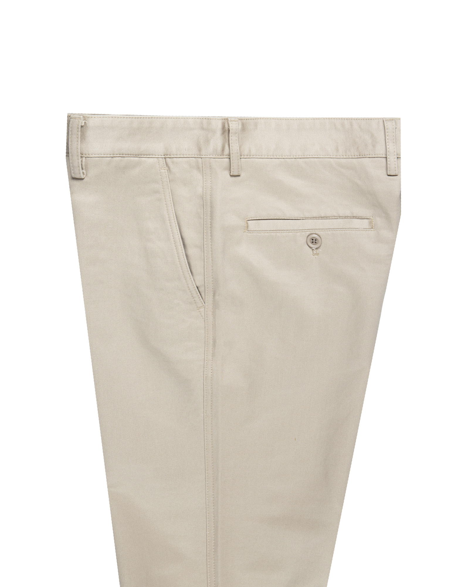 Goldlion Cotton Spandex Trim Fit Casual Pants (Beige)