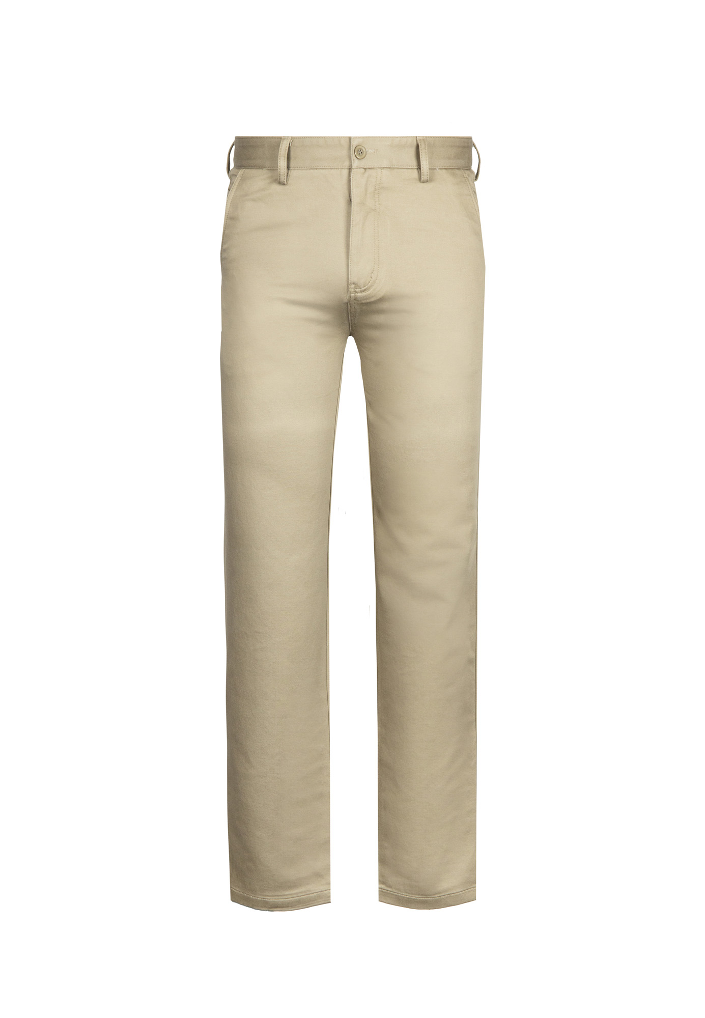 Goldlion Cotton Spandex Trim Fit Casual Pants (Beige)