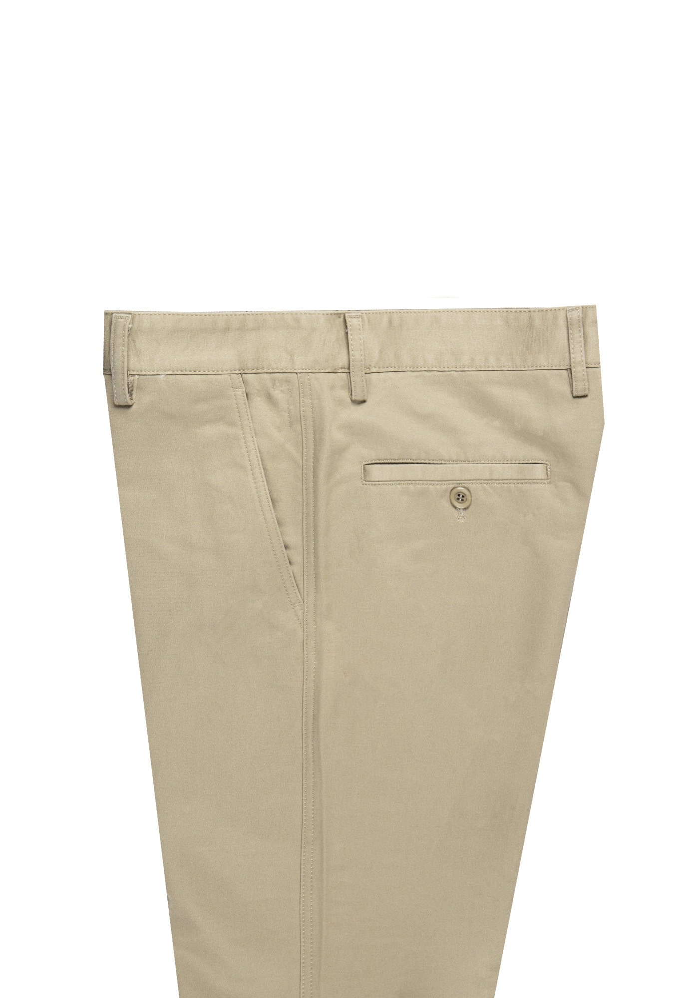 Goldlion Cotton Spandex Trim Fit Casual Pants (Beige)