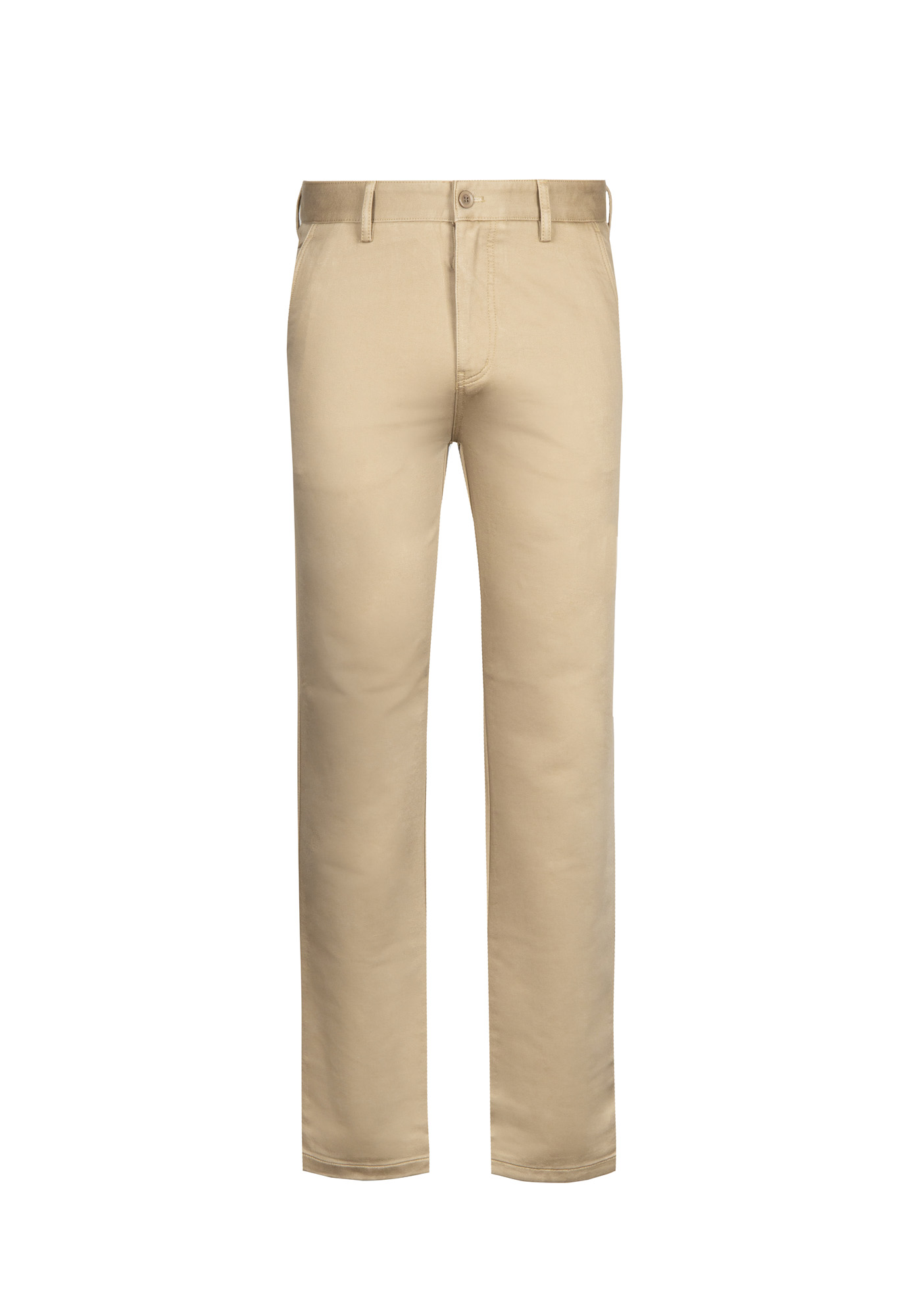 Goldlion Cotton Spandex Trim Fit Casual Pants (Sand)