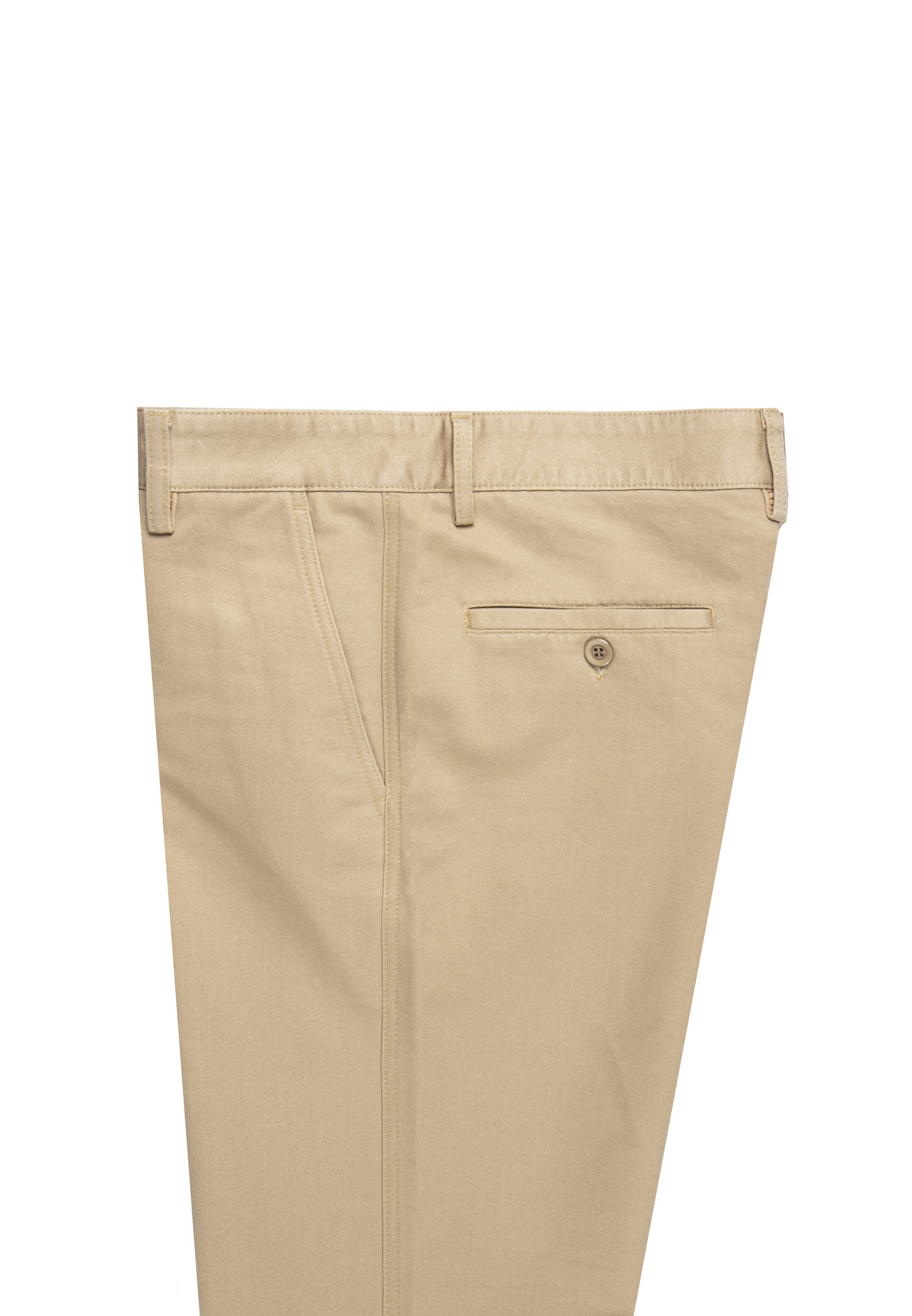 Goldlion Cotton Spandex Trim Fit Casual Pants (Sand)