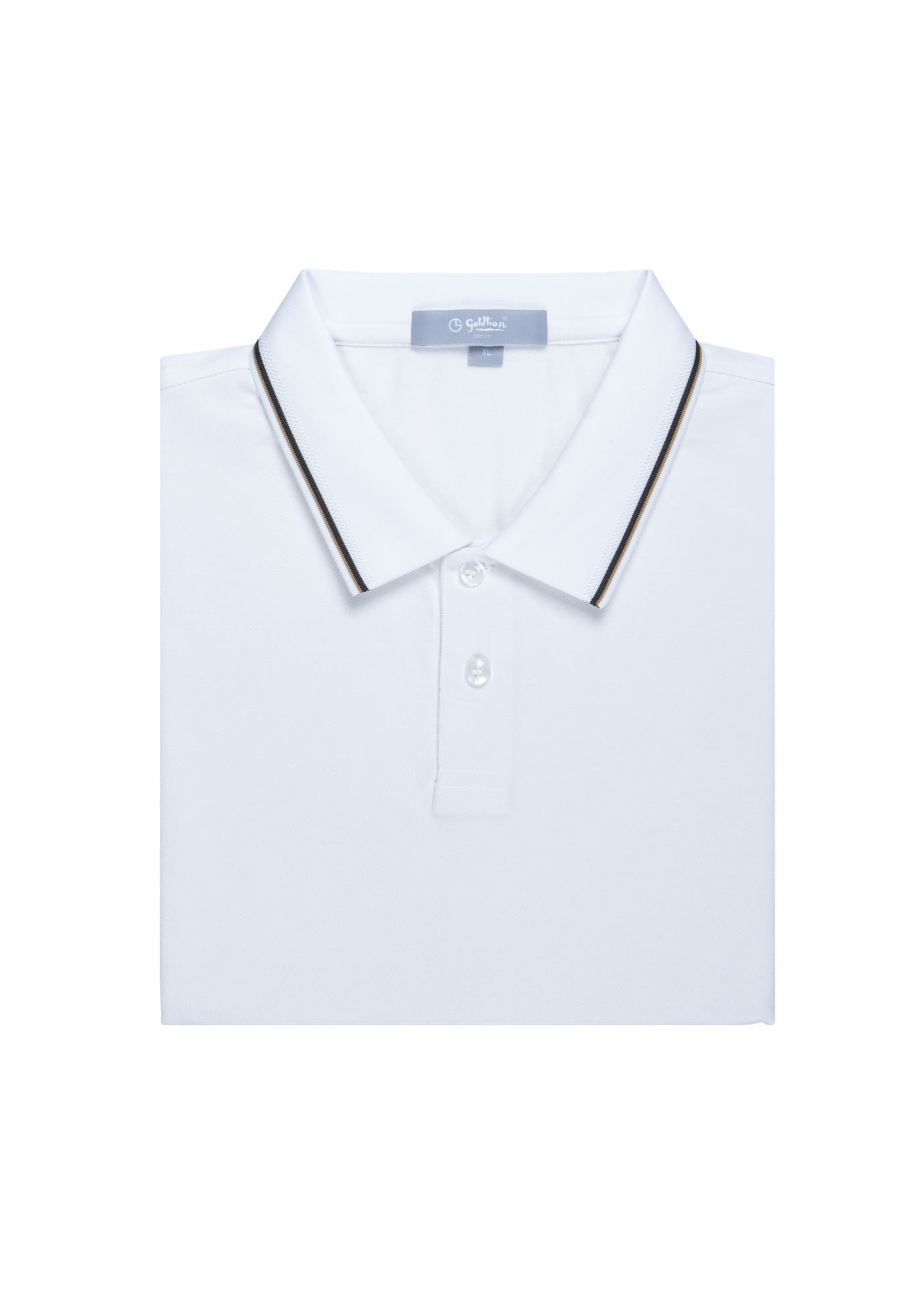 Goldlion Trim Fit Short-Sleeved Mercerized Cotton Polo