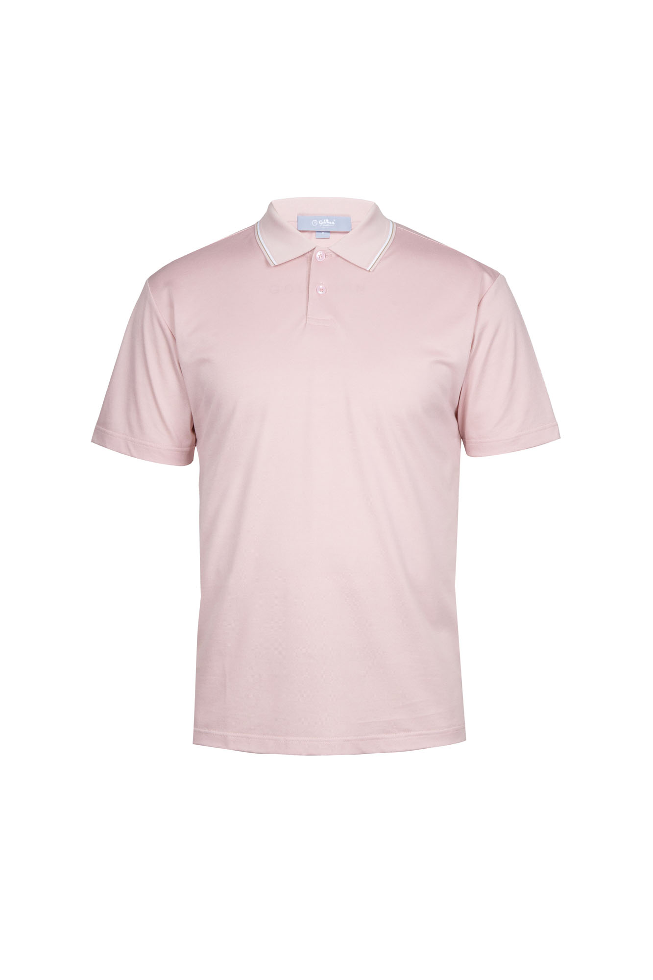 Goldlion Trim Fit Short-Sleeved Mercerized Cotton Polo (Pink)