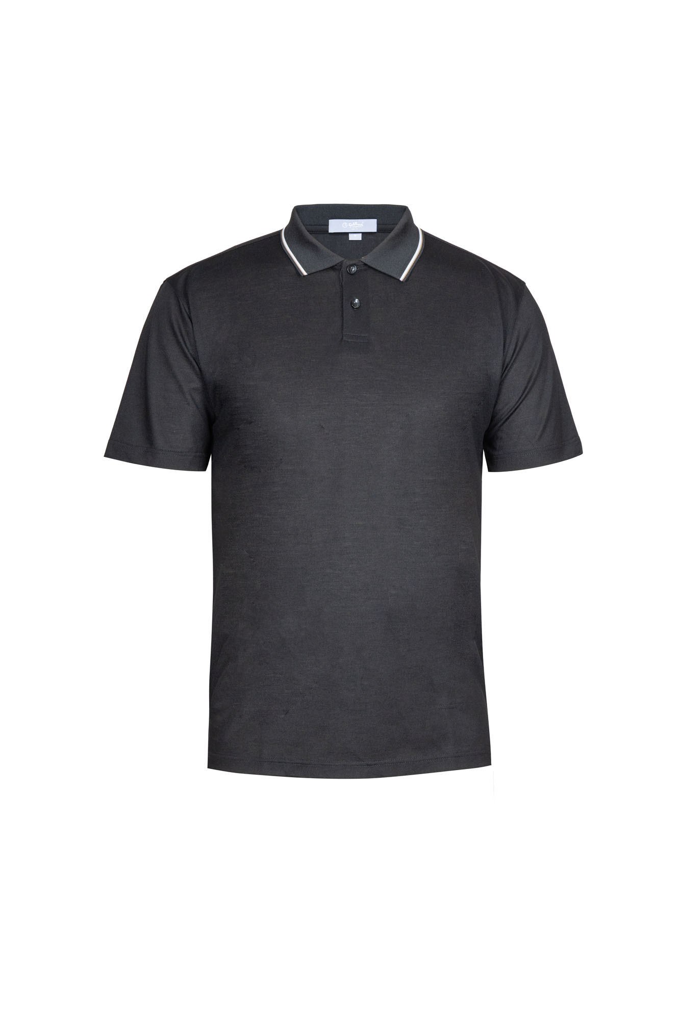 [Copy]Goldlion Trim Fit Short-Sleeved Mercerized Cotton Polo (Black)