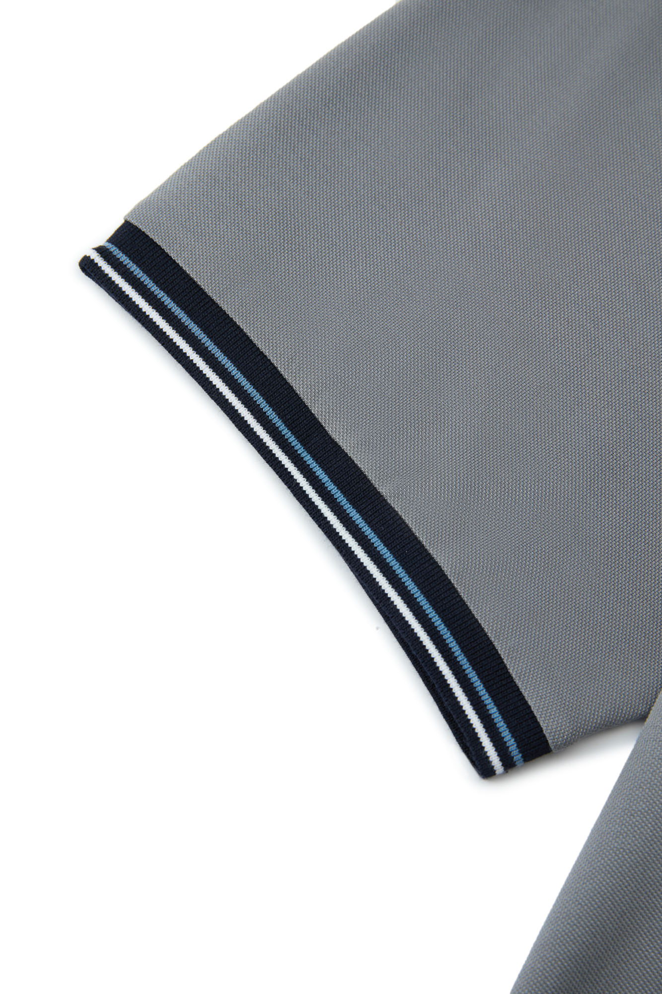 Goldlion Trim Fit Short-Sleeved Mercerized Cotton Silk Polo (Grey)