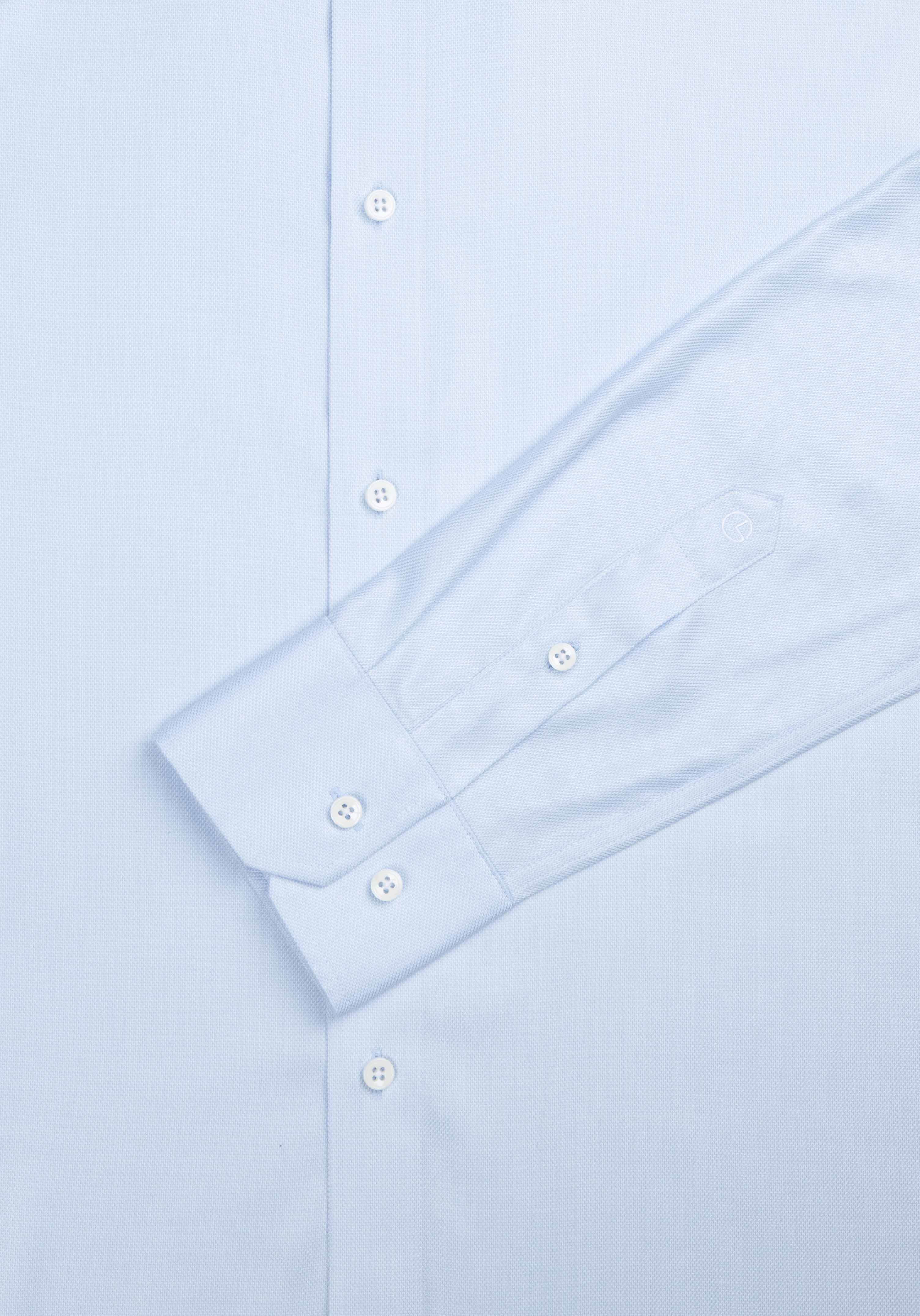 Goldlion Business Regular Fit 3D Silk Wrinkle Free Long-Sleeved Shirt (Blue)