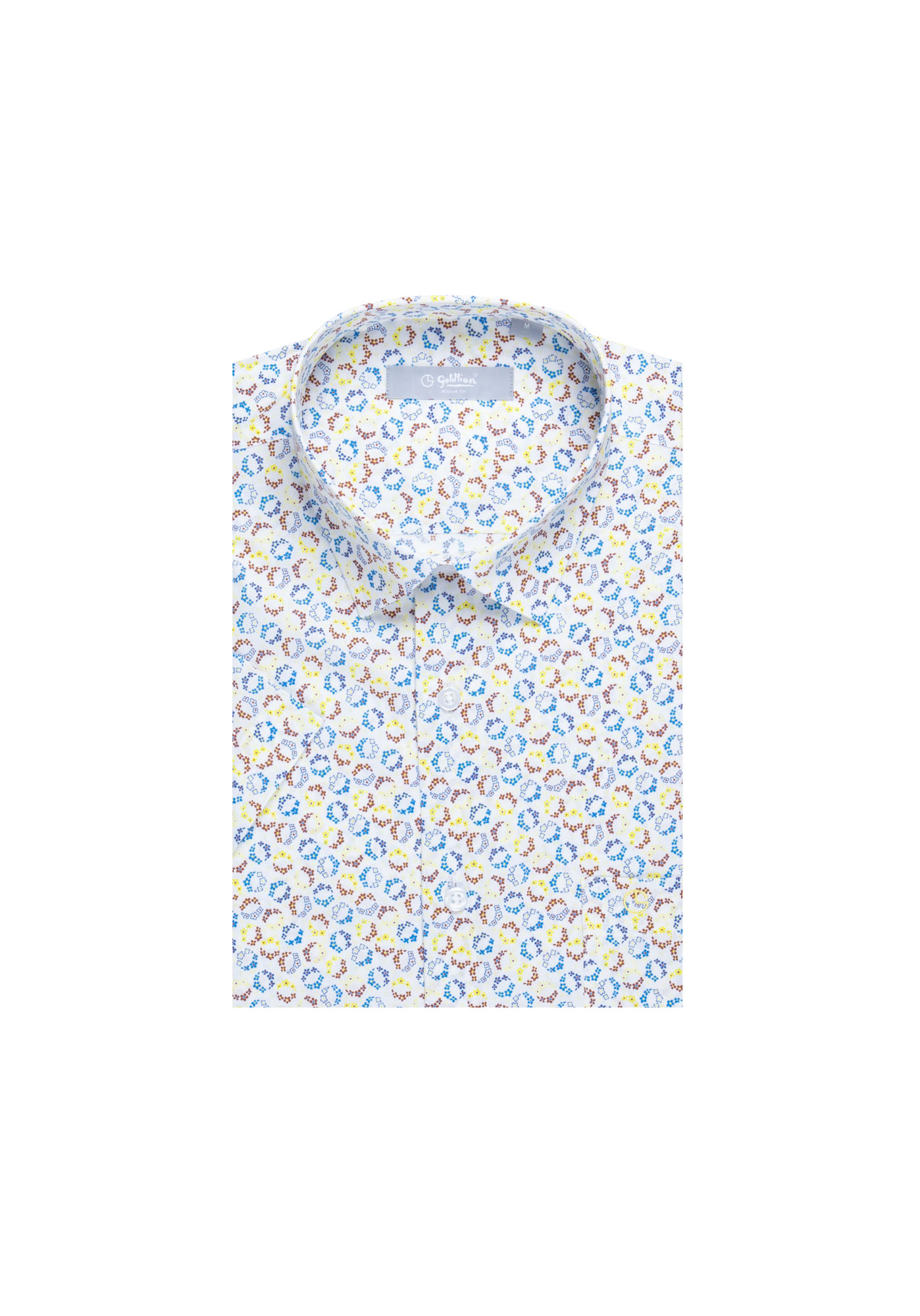 Goldlion Casual Regular Fit Cotton Short-Sleeved Shirt