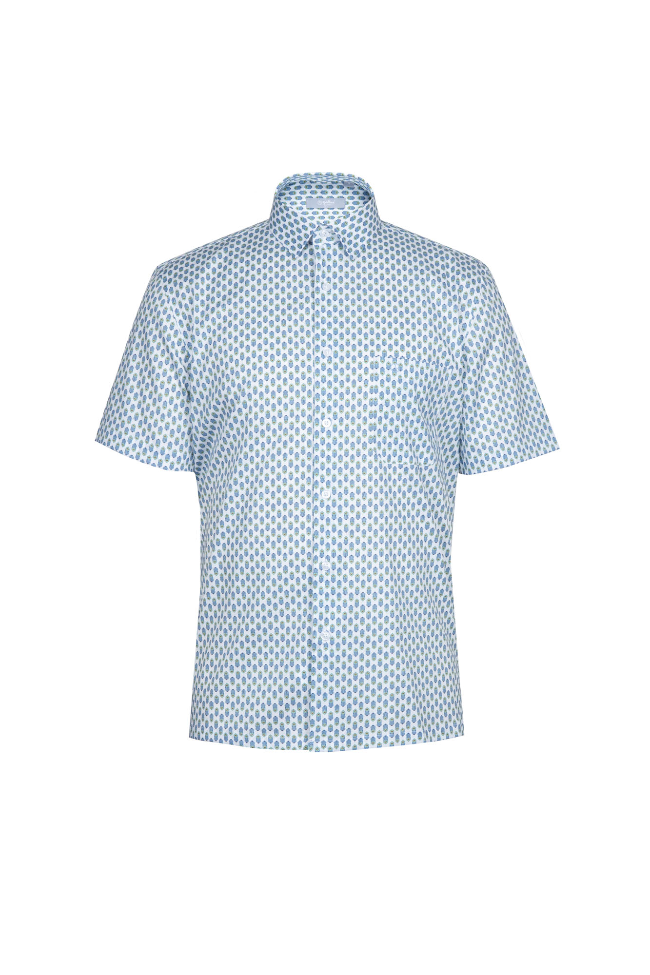 Goldlion Casual Regular Fit Cotton Blend Short-Sleeved Shirt