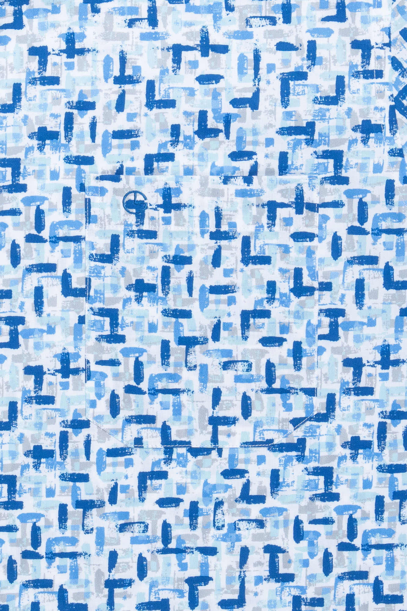 Goldlion Casual Regular Fit Cotton Blend Short-Sleeved Shirt