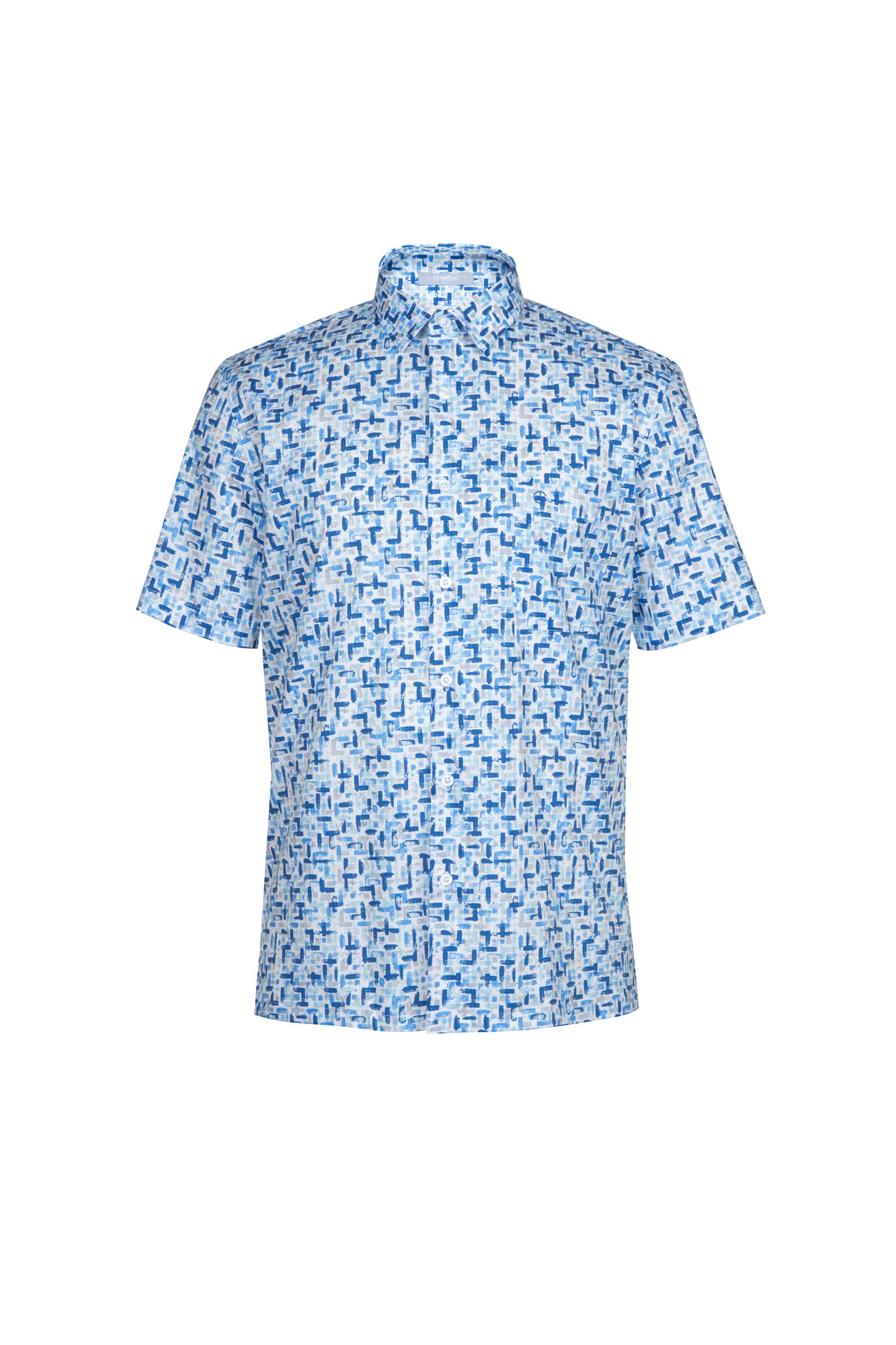 Goldlion Casual Regular Fit Cotton Blend Short-Sleeved Shirt