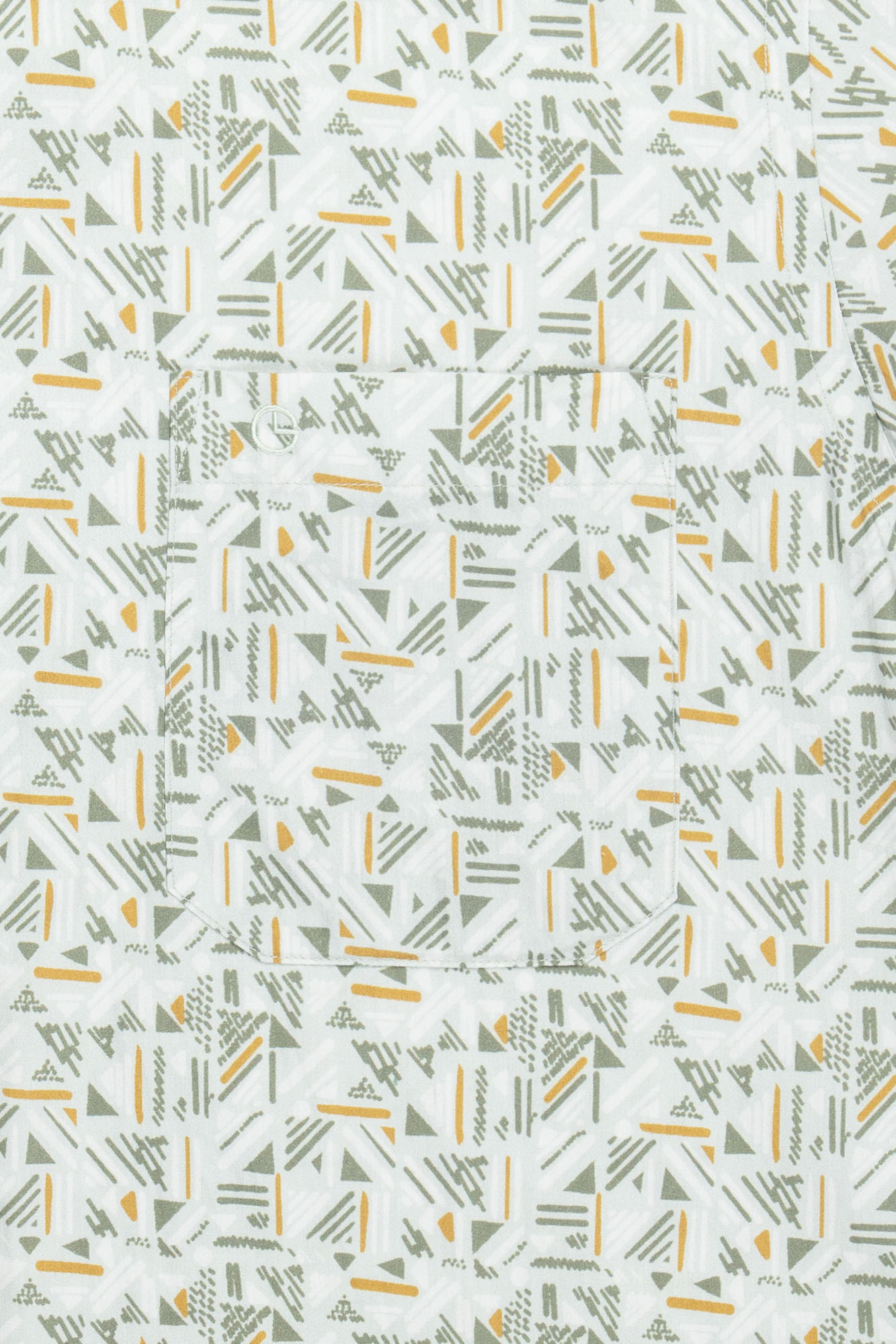 Goldlion Casual Regular Fit Pattern Print Cotton Short-Sleeved Shirt (Grey)