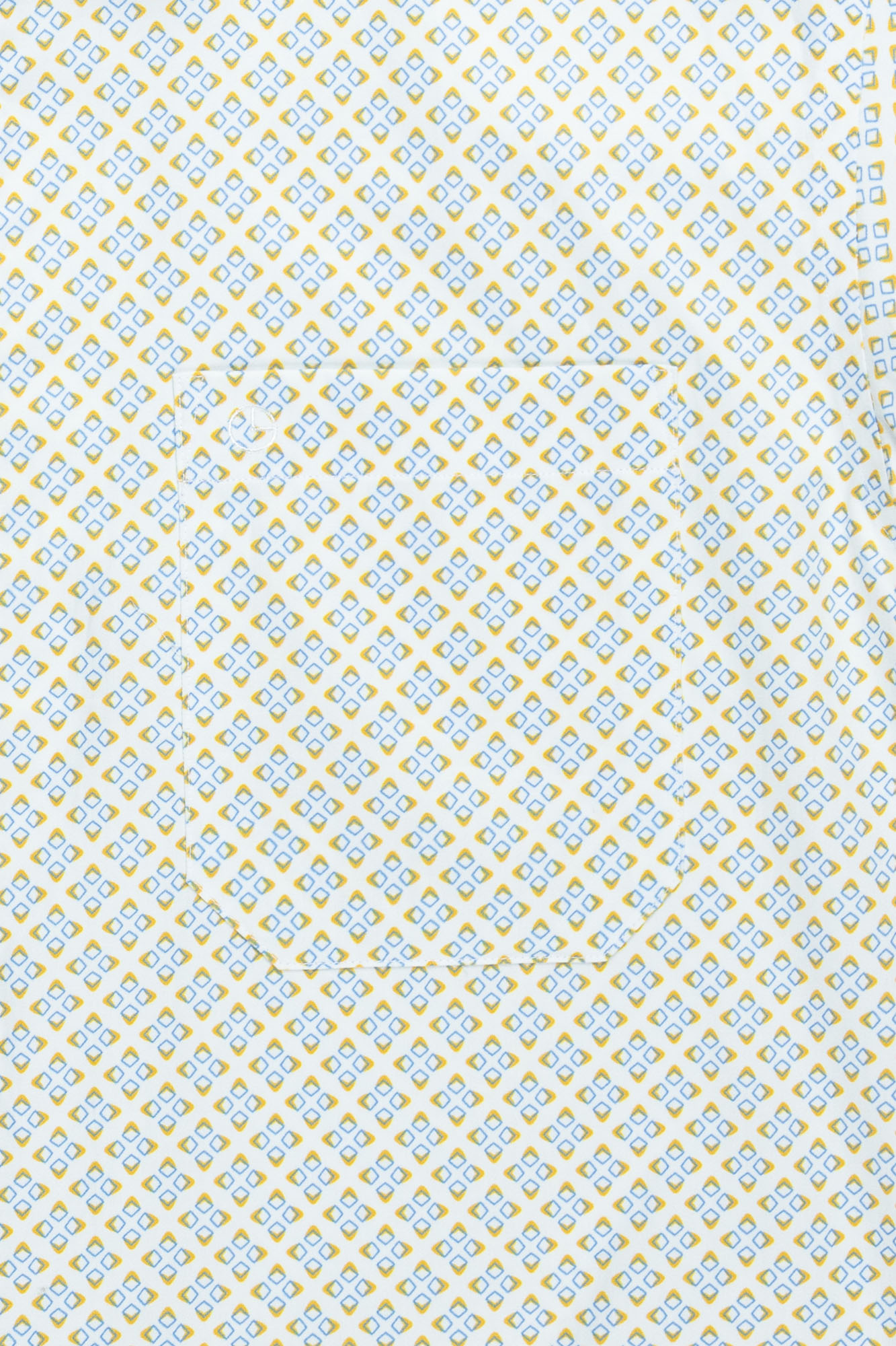 Goldlion Casual Regular Fit Pattern Print Cotton Short-Sleeved Shirt (Yellow)