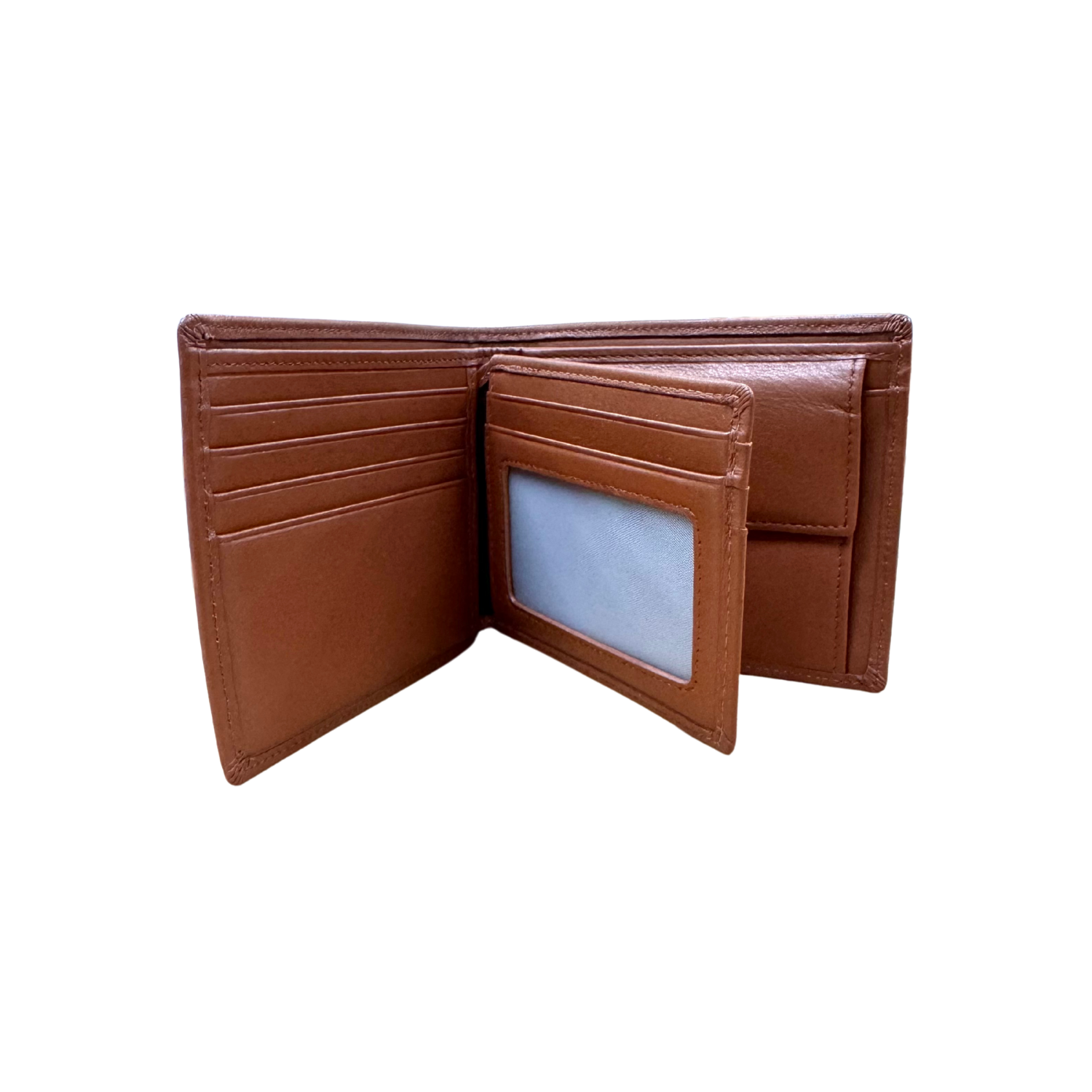 Goldlion Genuine Leather Wallet (9 Cards Slot, Coin Pouch, Brown)