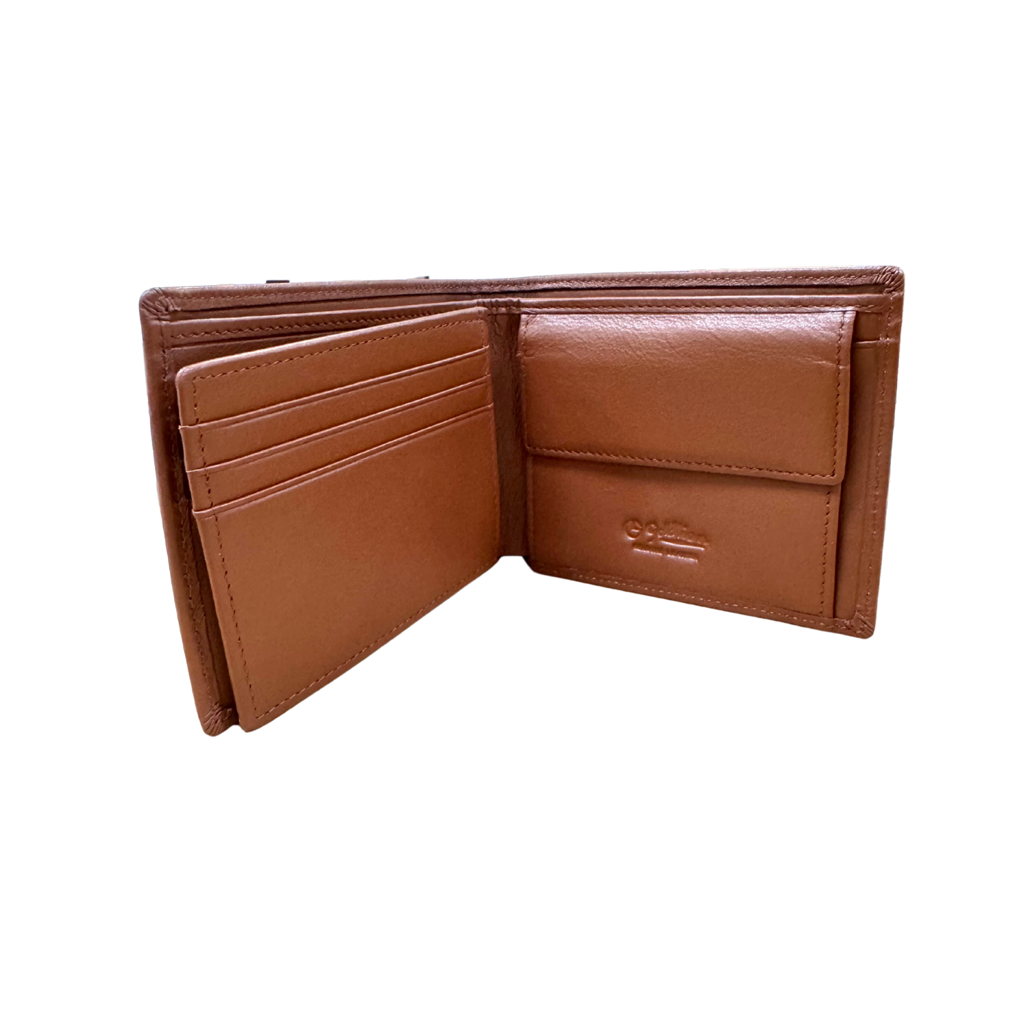 Goldlion Genuine Leather Wallet (9 Cards Slot, Coin Pouch, Brown)