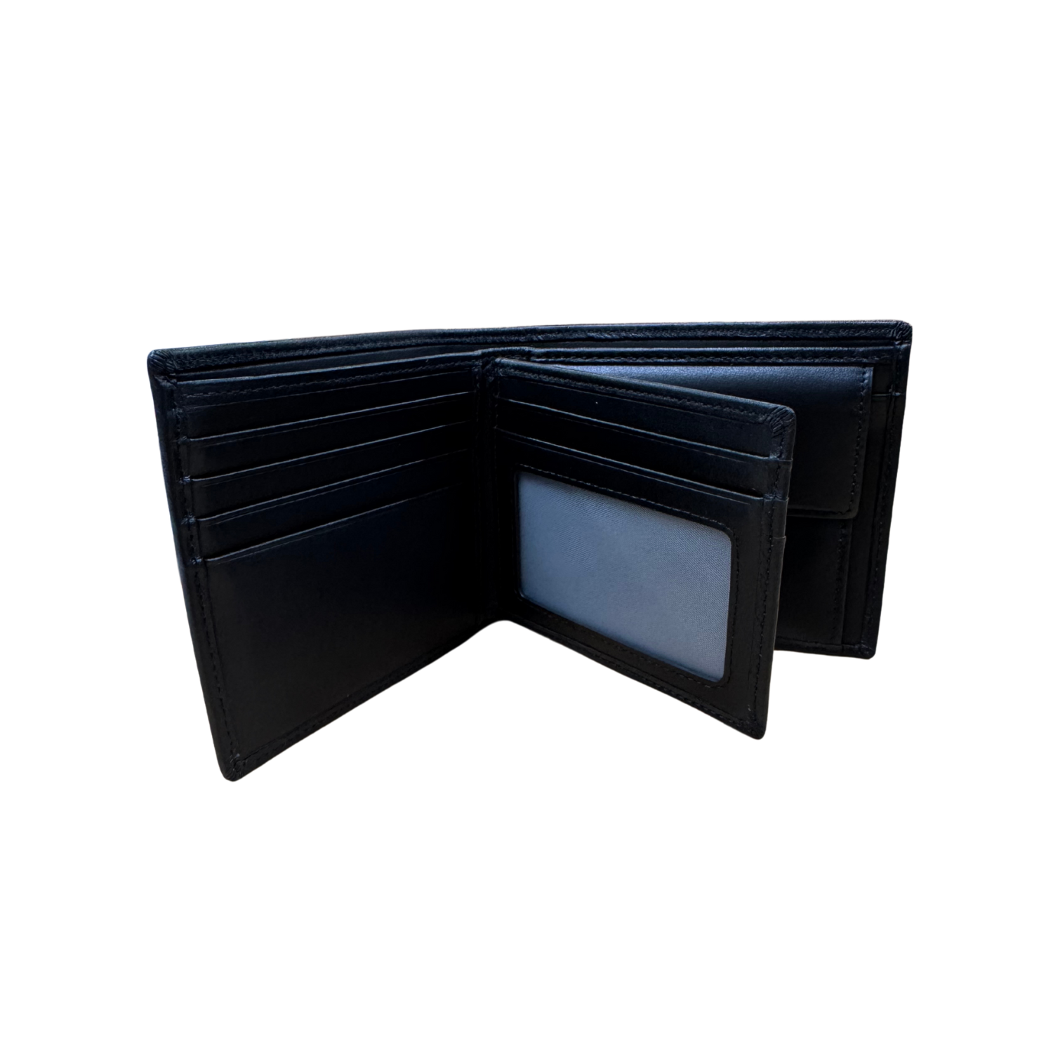 Goldlion Genuine Leather Wallet (9 Cards Slot, Coin Pouch, Black)