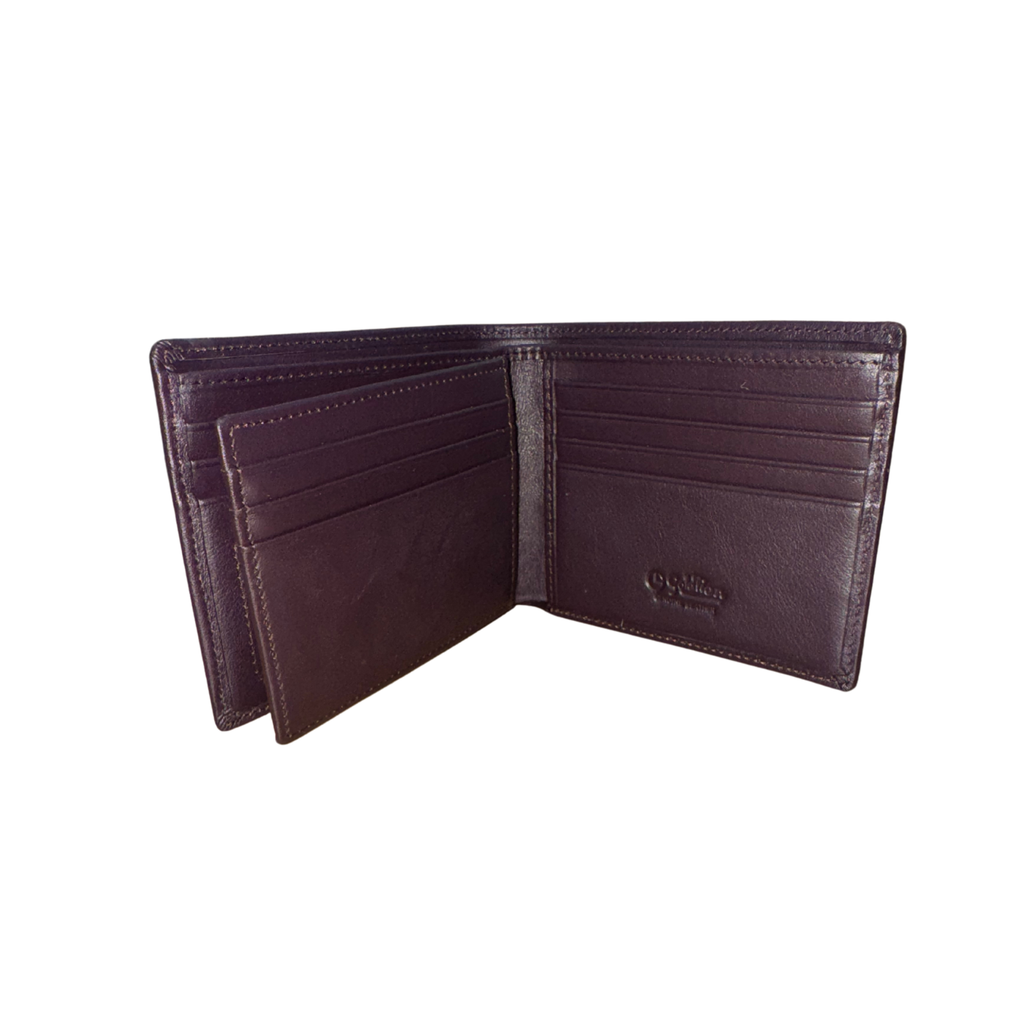 Goldlion Genuine Leather Wallet (13 Cards Slot, 2 Window Compartment, Center Flap)