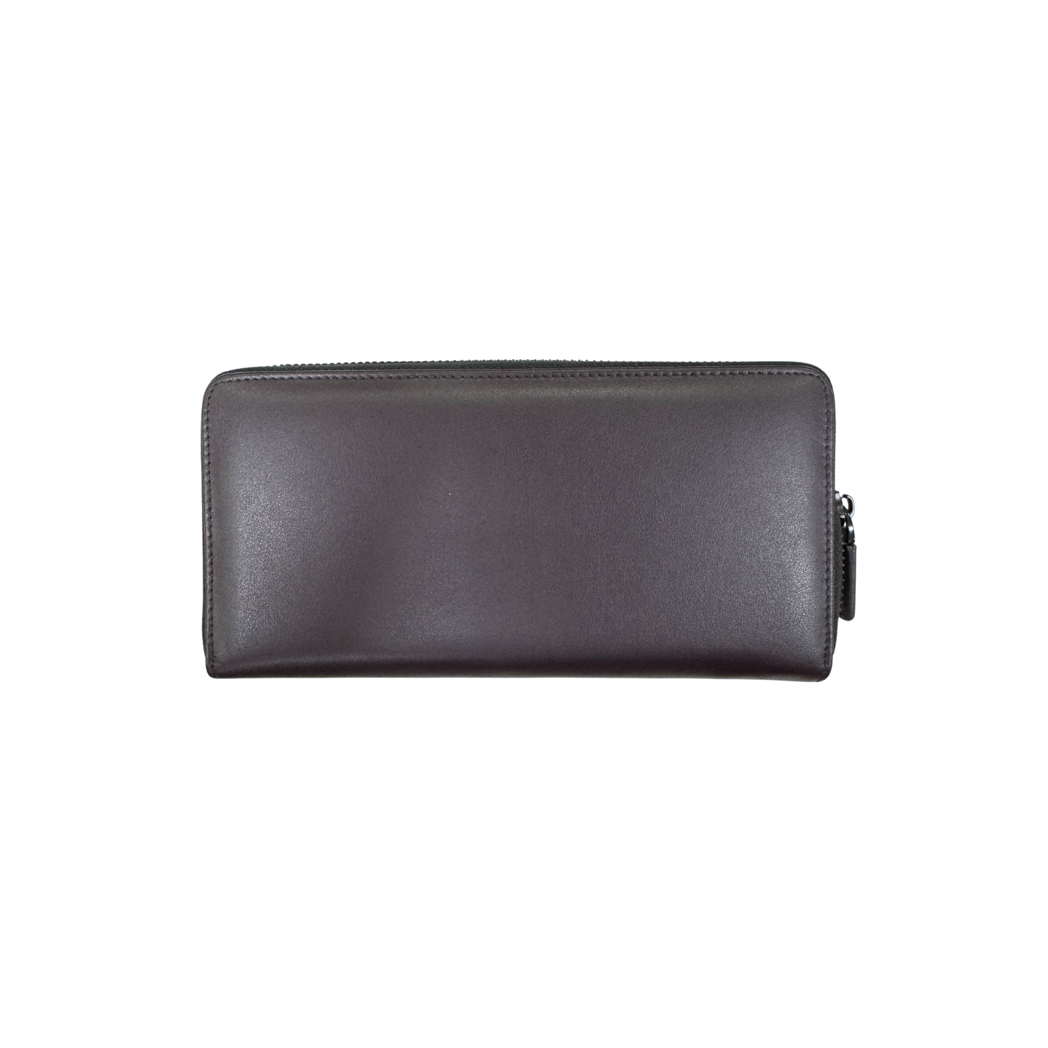 Goldlion Genuine Leather Long Zipped Wallet (12 Cards Slots, Dark Brown)