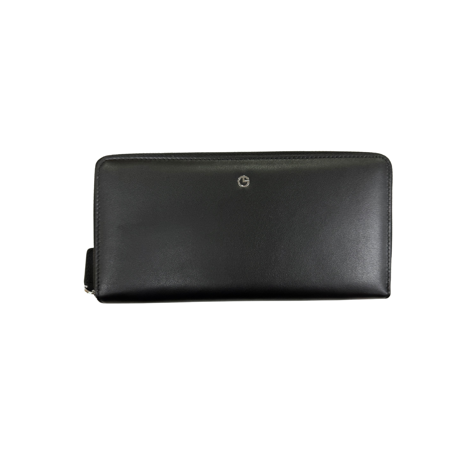 Goldlion Genuine Leather Long Zipped Wallet (12 Cards Slots, Black)