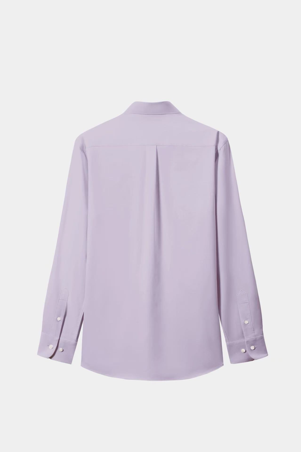 [Billiards Sports Series] Goldlion New Style High-Elasticity Cloud-Like Formal Long-Sleeve Men Shirt Purple