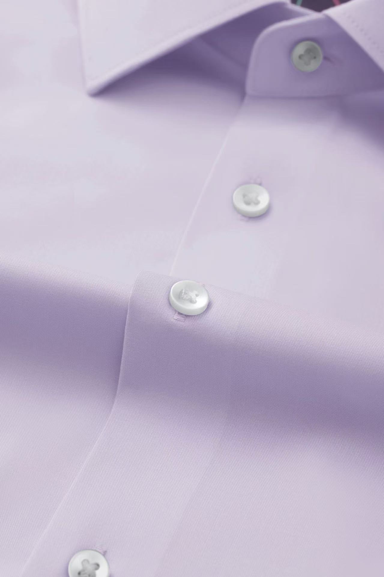 [Billiards Sports Series] Goldlion New Style High-Elasticity Cloud-Like Formal Long-Sleeve Men Shirt Purple