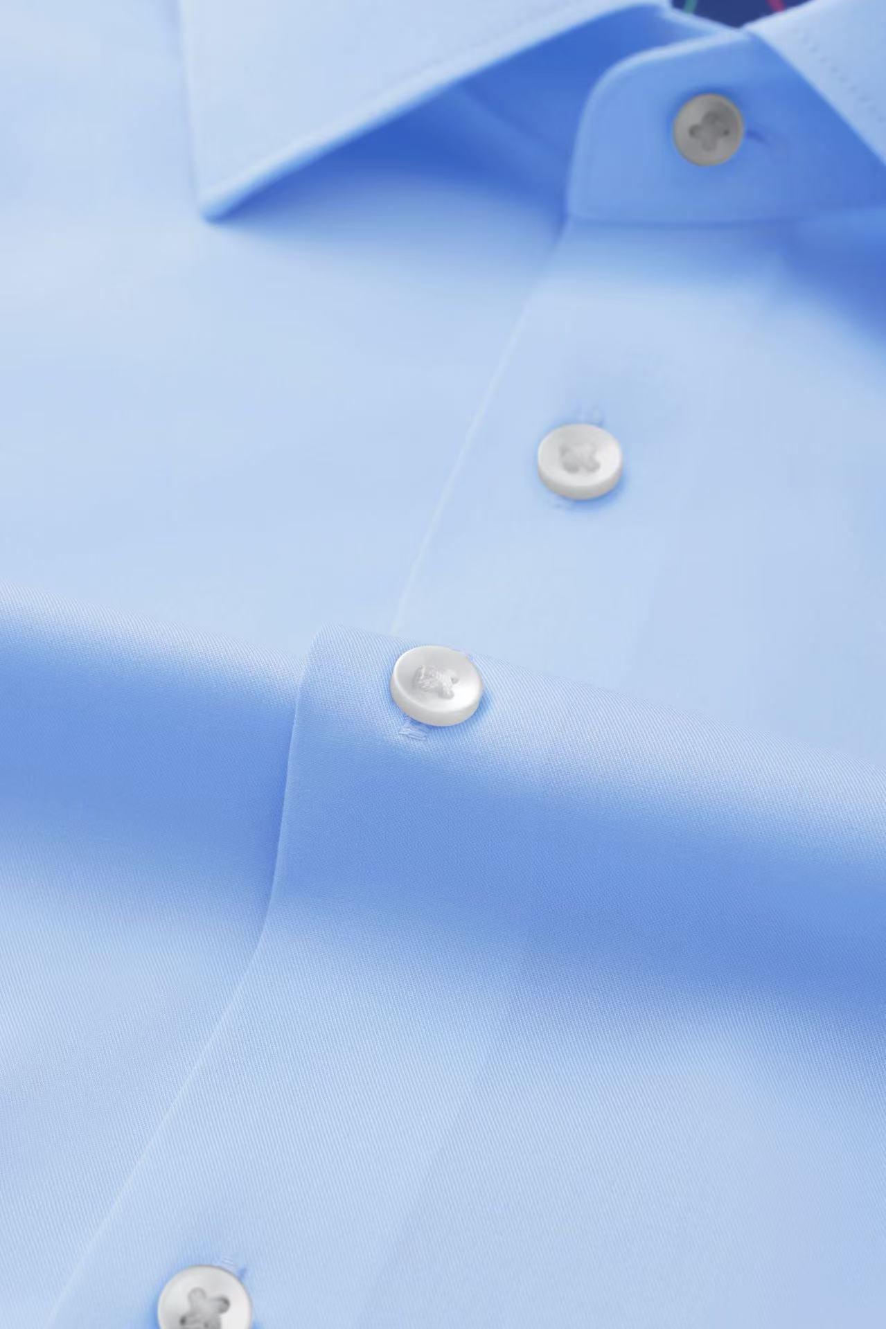 [Billiards Sports Series] Goldlion New Style High-Elasticity Cloud-Like Formal Long-Sleeve Men Shirt Light Blue