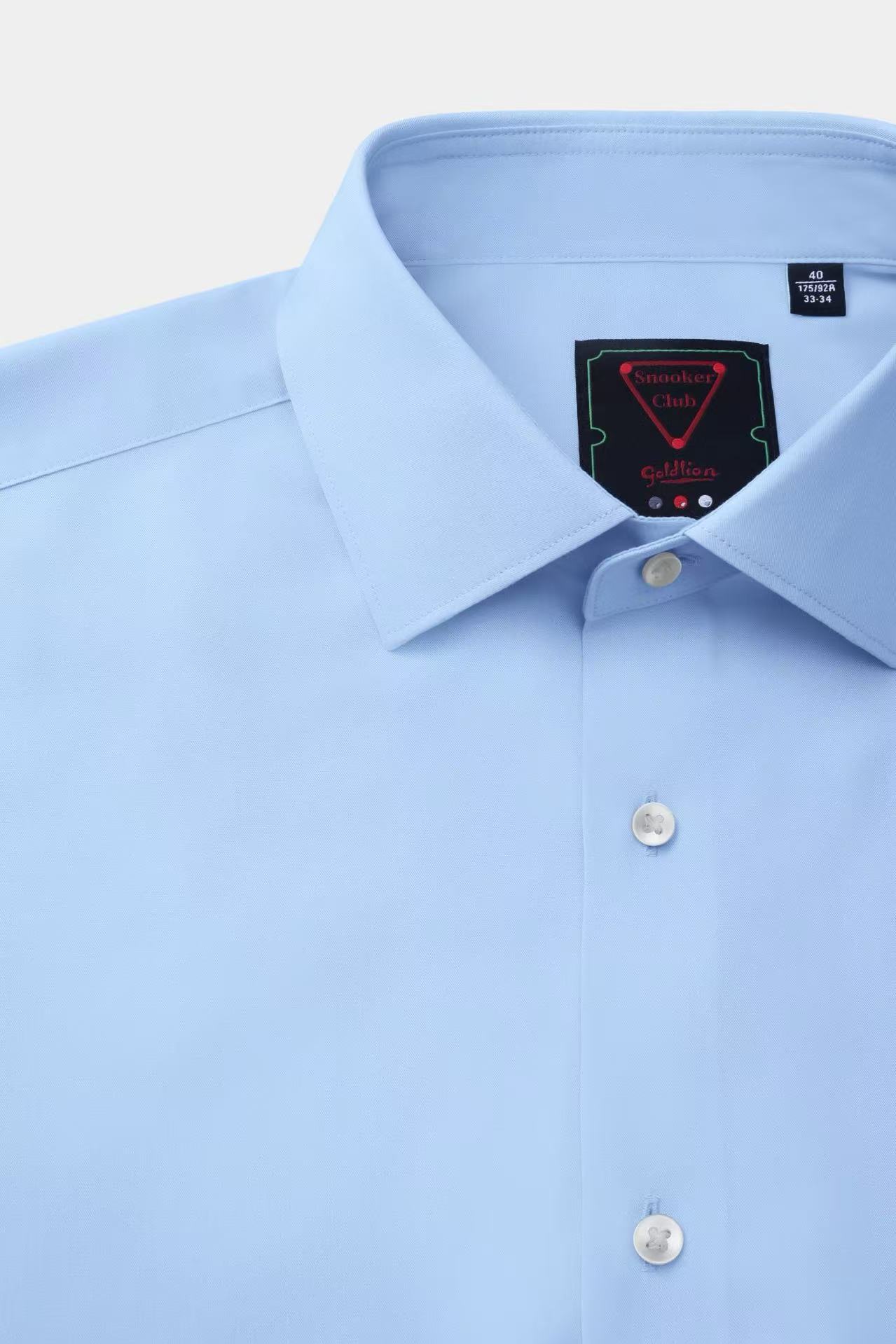 [Billiards Sports Series] Goldlion New Style High-Elasticity Cloud-Like Formal Long-Sleeve Men Shirt Light Blue