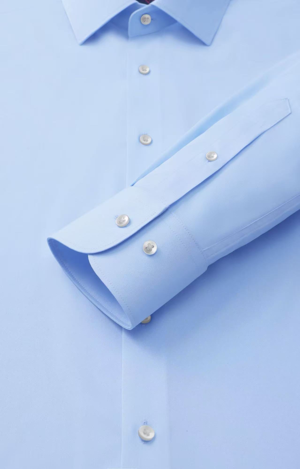 [Billiards Sports Series] Goldlion New Style High-Elasticity Cloud-Like Formal Long-Sleeve Men Shirt Light Blue